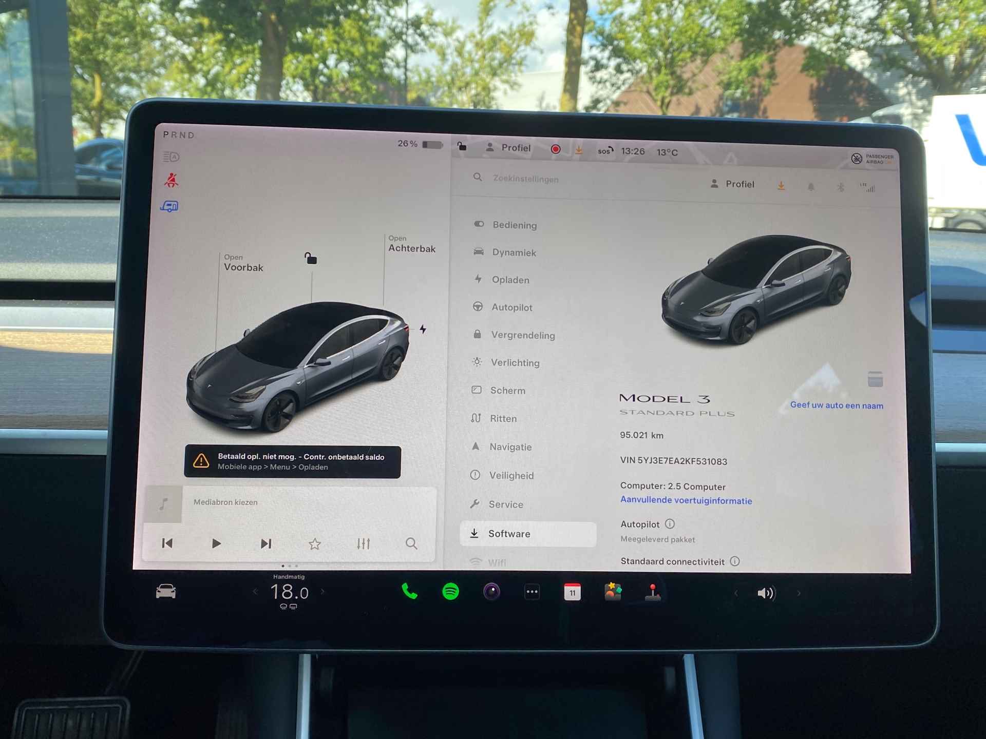 Tesla Model 3 Standard RWD Plus 60 kWh ORG. NL. NAP KM. | TREKHAAK MET 1000KG TREKGEWICHT | RIJKLAAR INCL. 12 MND. BOVAGGARANTIE - 24/24