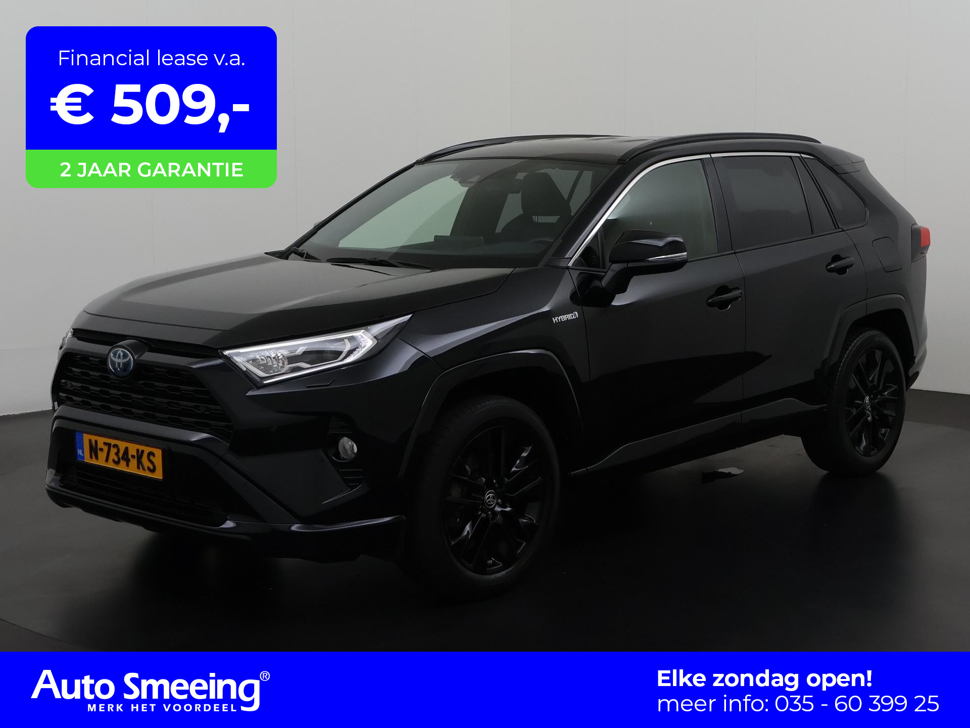 Toyota RAV4 2.5 Hybrid AWD Black Edition | Trekhaak | Elek stoelbed | JBL | Camera | Zondag open!