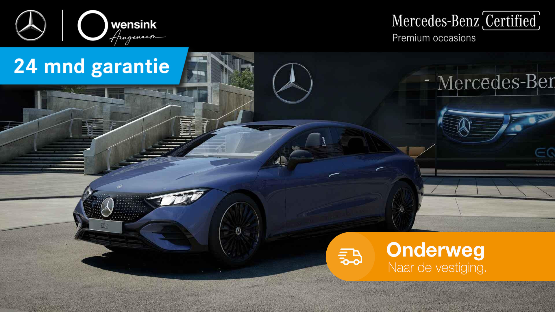 Mercedes-Benz EQE 350 AMG Line 89 kWh | Luchtvering | Trekhaak | Night pakket | Winter pakket |