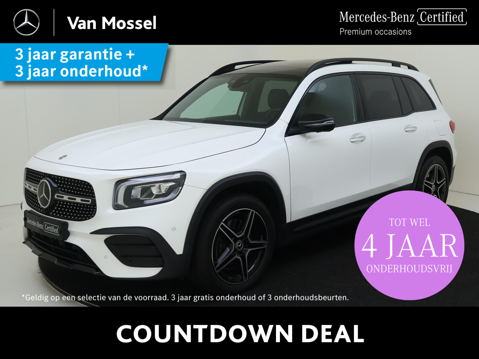 Mercedes-Benz GLB 250 4MATIC Premium | Stoelverwarming | 360Graden-Camera | Night-Pakket | Panaroma-schuifdak | Memory-Stoelen |