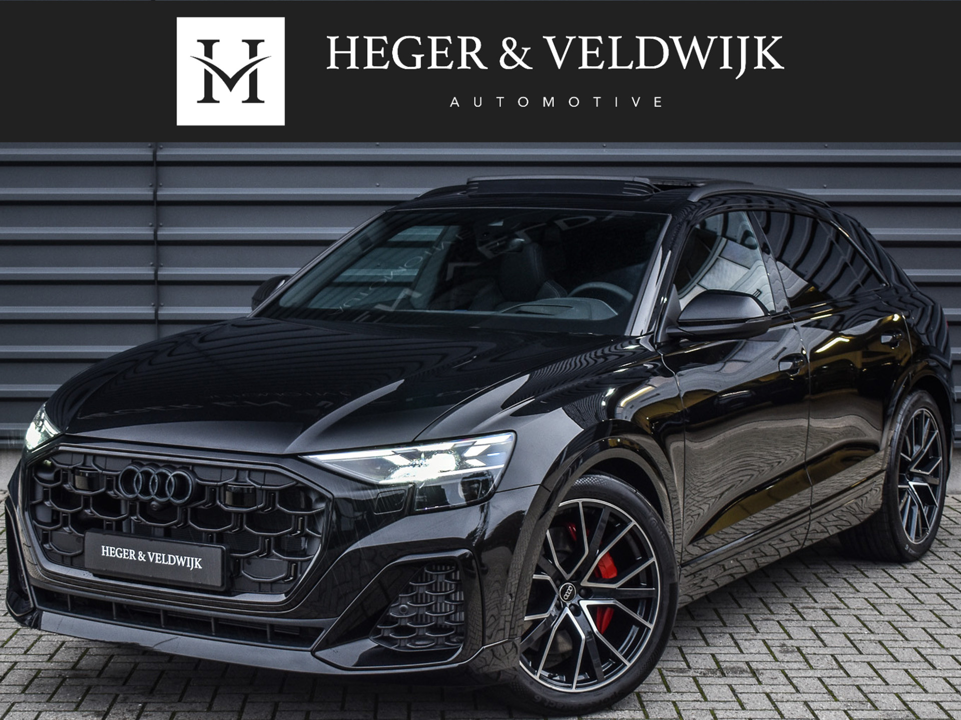 Audi Q8 55TFSI e QUATTRO PRO LINE S COMPETITION | S-SEATS | PANORAMADAK | 4 WIEL BESTURING | B&O SOUND | HEAD-UP | LUCHTVERING | DAB+ |