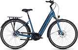 CUBE SUPREME HYBRID EXC 500 BLUE/BLACK 2023 Lageinstap Blue/black 54cm EE M 2024