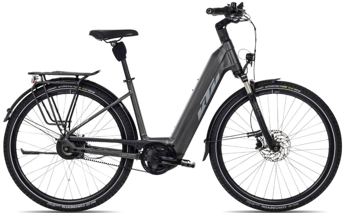 KTM Macina City 710 belt + connect module Lage instap Macine Grey Matt 51cm 2025