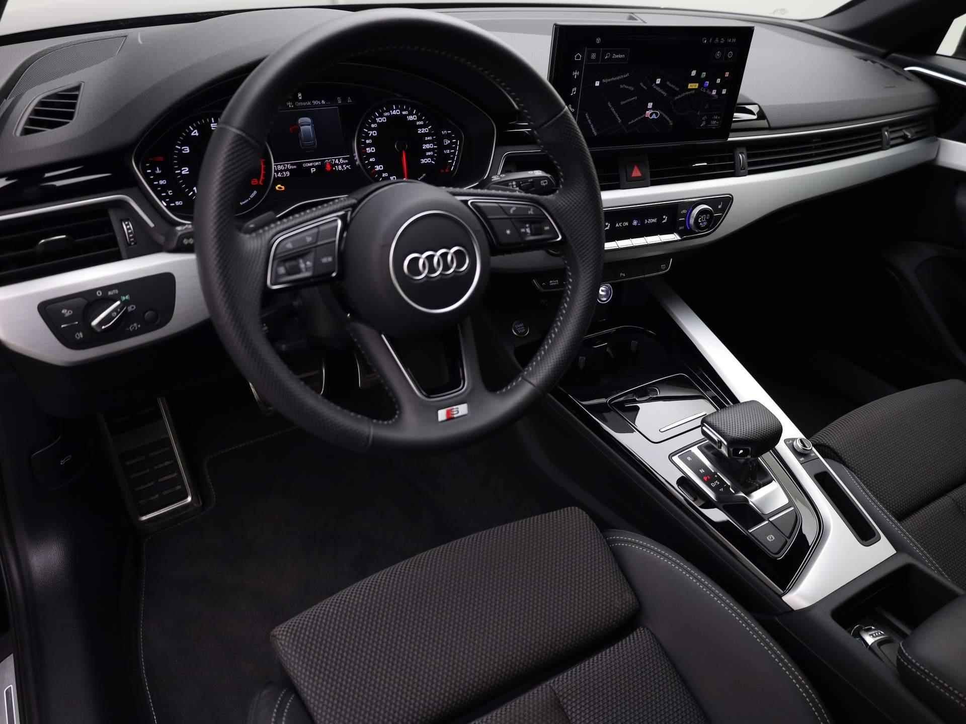 Audi A4 Avant 40 TFSI/190PK S Line Leder/stof · Drive select · Parkeersensoren + camera - 5/41