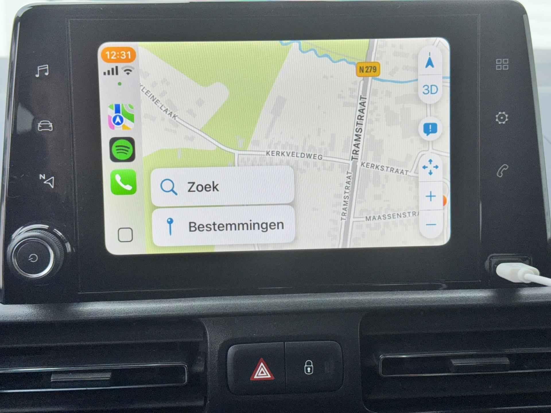 Peugeot Rifter Long 1.2 Puretech Long Active 7p. Parkeersensor achter Apple / Android Carplay Cruise control Climate control - 9/54