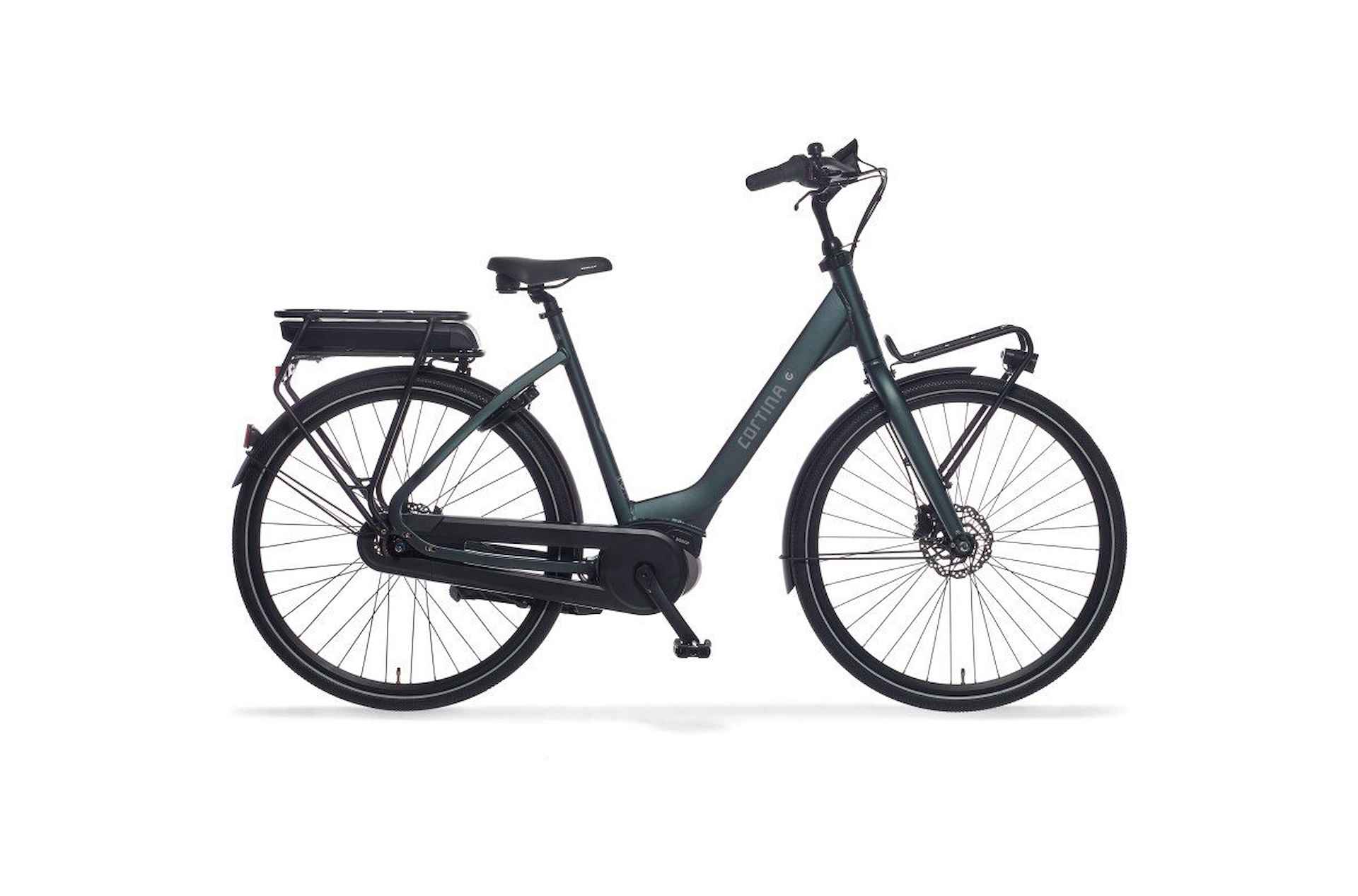 CORTINA Fiets Cortina E-Common D57 Dames Dark Green Metallic Matt 57cm 2024 - 1/1