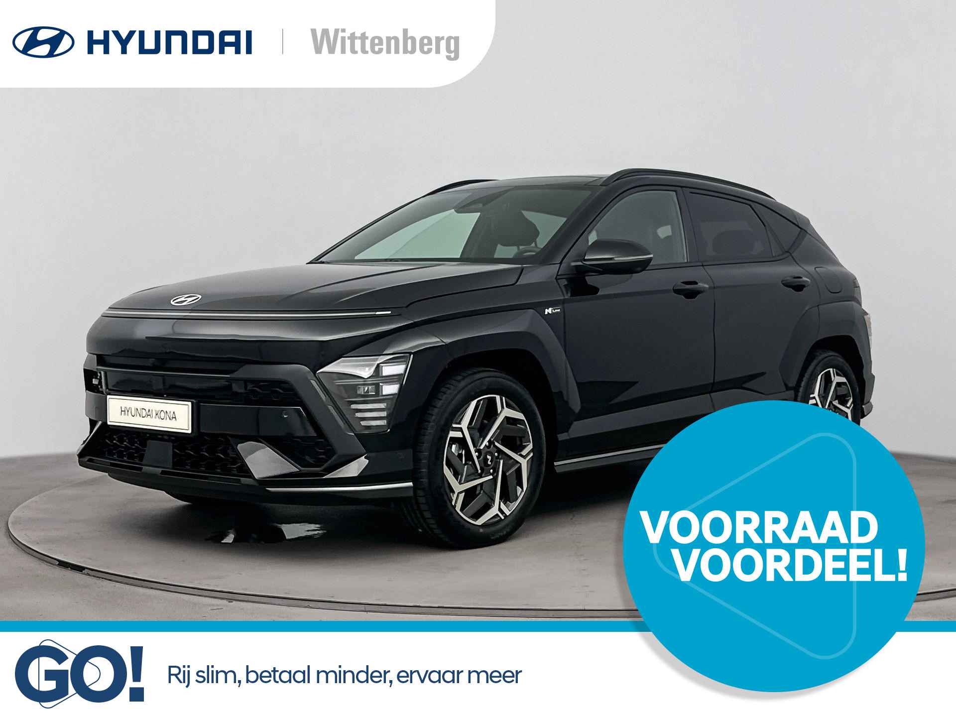 Hyundai Kona 1.6 GDI HEV N-LINE SKY | Incl. €2500,- Kenteken actie | Schuifdak | Stoel + stuurverwarming | Bluelink app | Navigatie | Camera | Adaptive cruise control | - 1/32