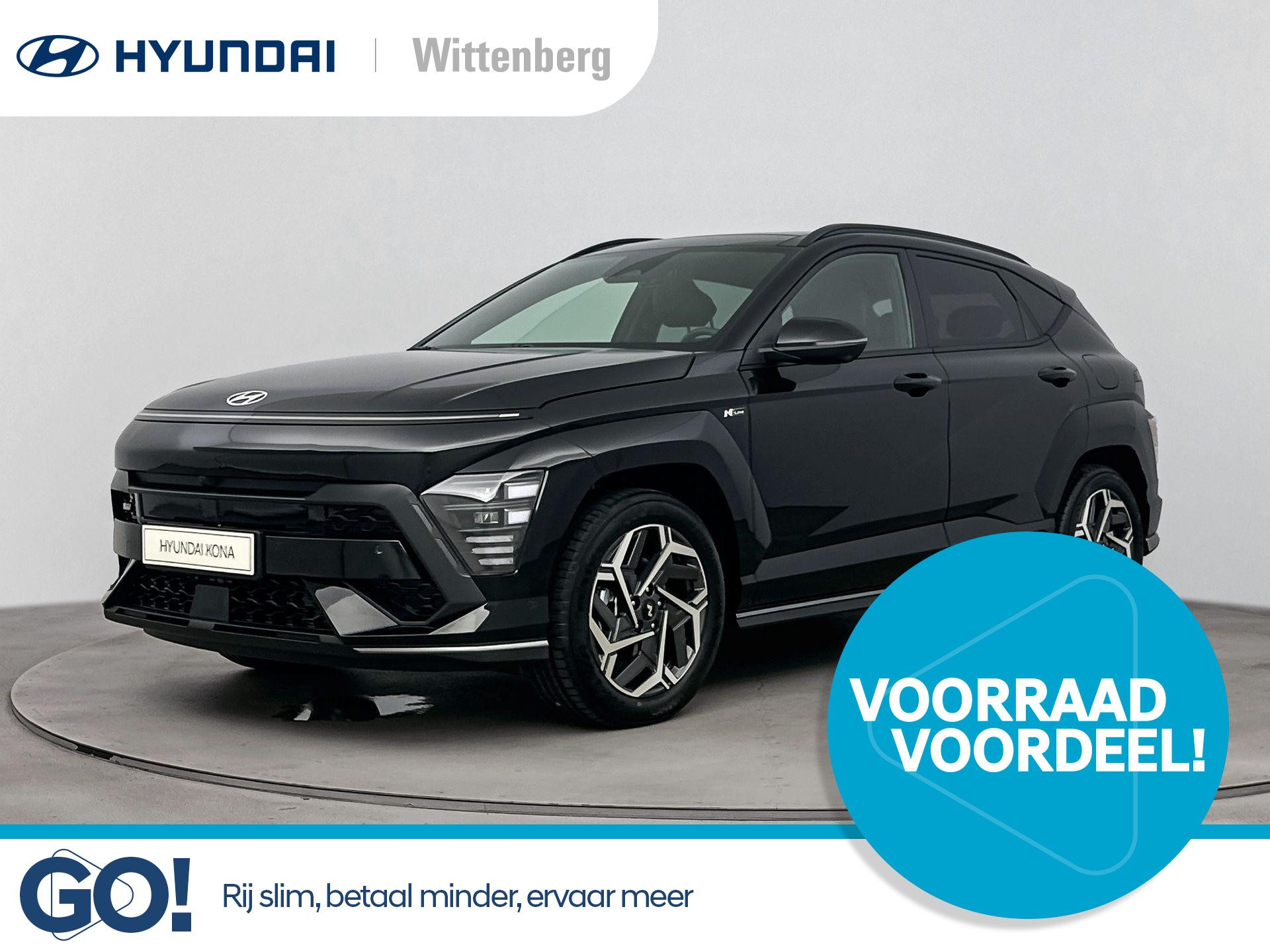 Hyundai Kona 1.6 GDI HEV N-LINE SKY | Incl. €2500,- Kenteken actie | Schuifdak | Stoel + stuurverwarming | Bluelink app | Navigatie | Camera | Adaptive cruise control |