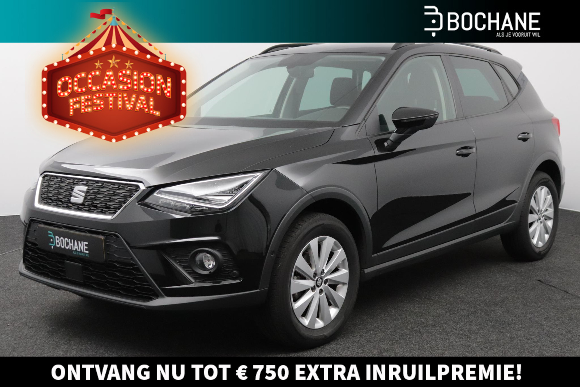 SEAT Arona 1.0 TSI Style Business Intense |Luxe Uitvoering| Trekhaak | LED | KeyLess Start| Cruise Control Adaptief| | Android Auto & Apple Carplay|