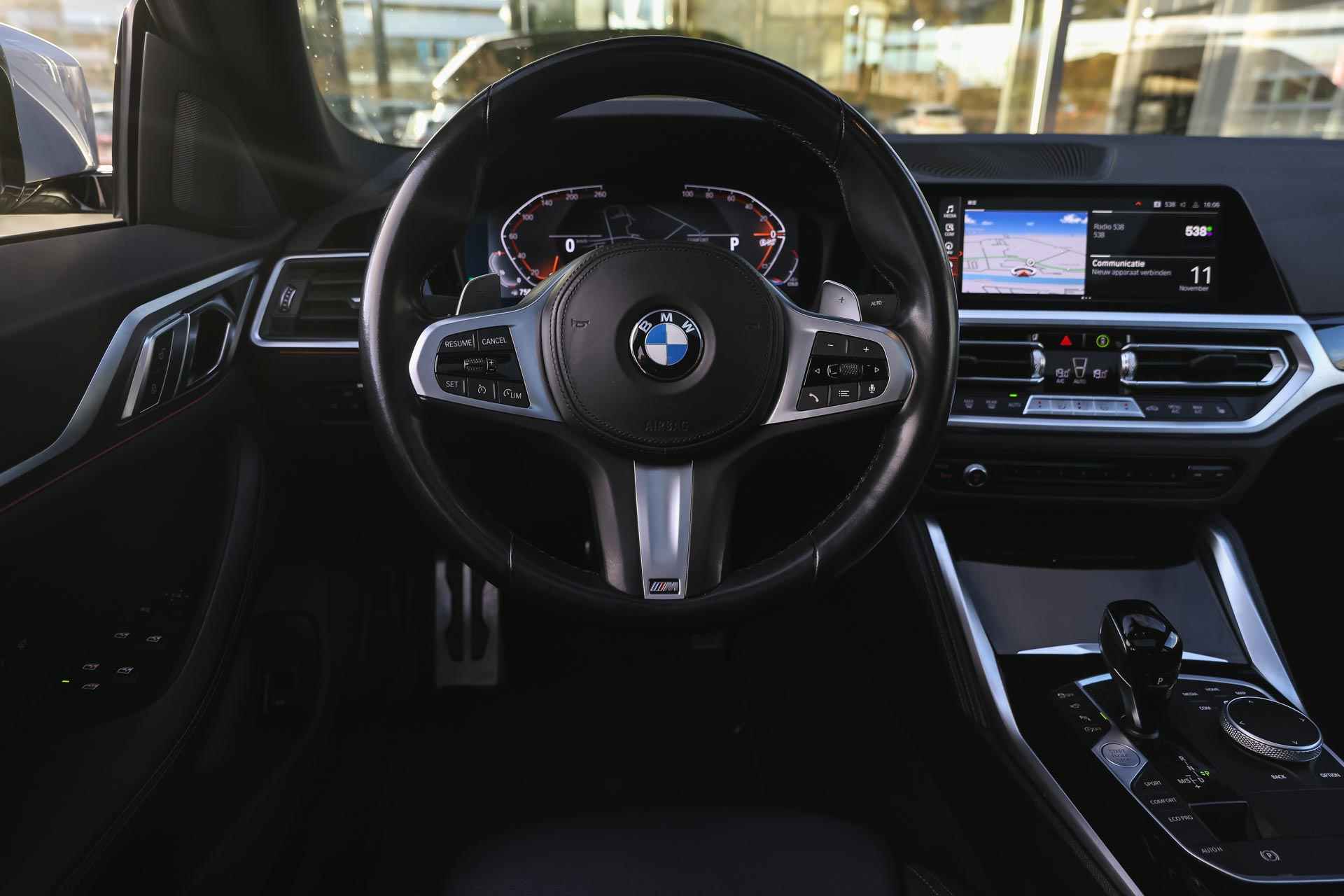 BMW 4 Serie Gran Coupé 430i M Sport Automaat / Schuif-kanteldak / Comfort Access / Parking Assistant Plus / Comfort Access / M Sportonderstel / Live Cockpit Professional - 5/38