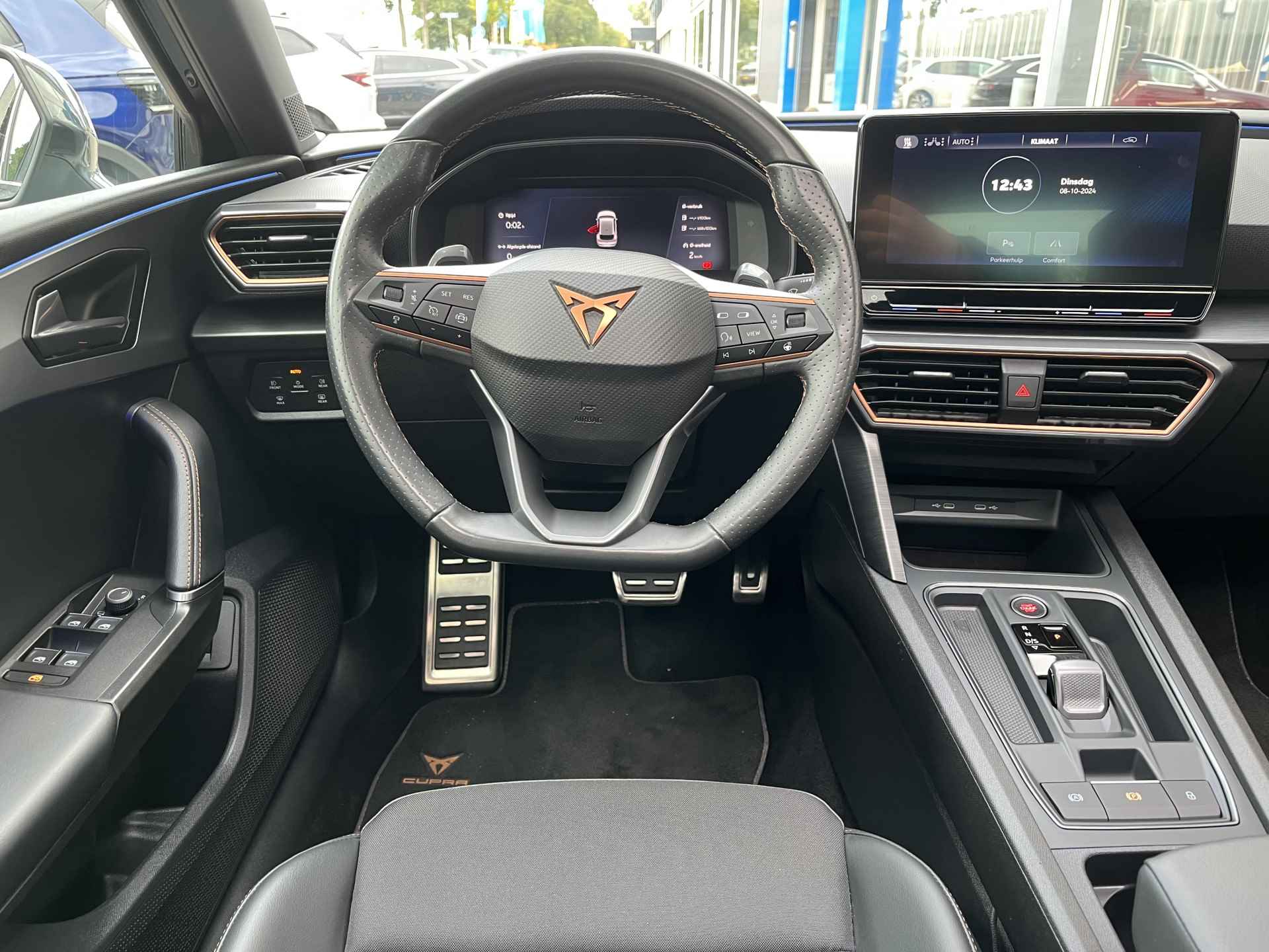 CUPRA Leon 1.4 e-Hybrid VZ Performance / AUTOMAAT/ 245 PK/ PANO/ PARK. SENSOREN/ DODE HOEK/ KEYLESS/ STOEL EN STUUR VERWARM./ ADAPT. CRUISE/ BLUETOOTH/ NAVI/ CLIMA/ DAB/ 19" LMV/ - 9/61