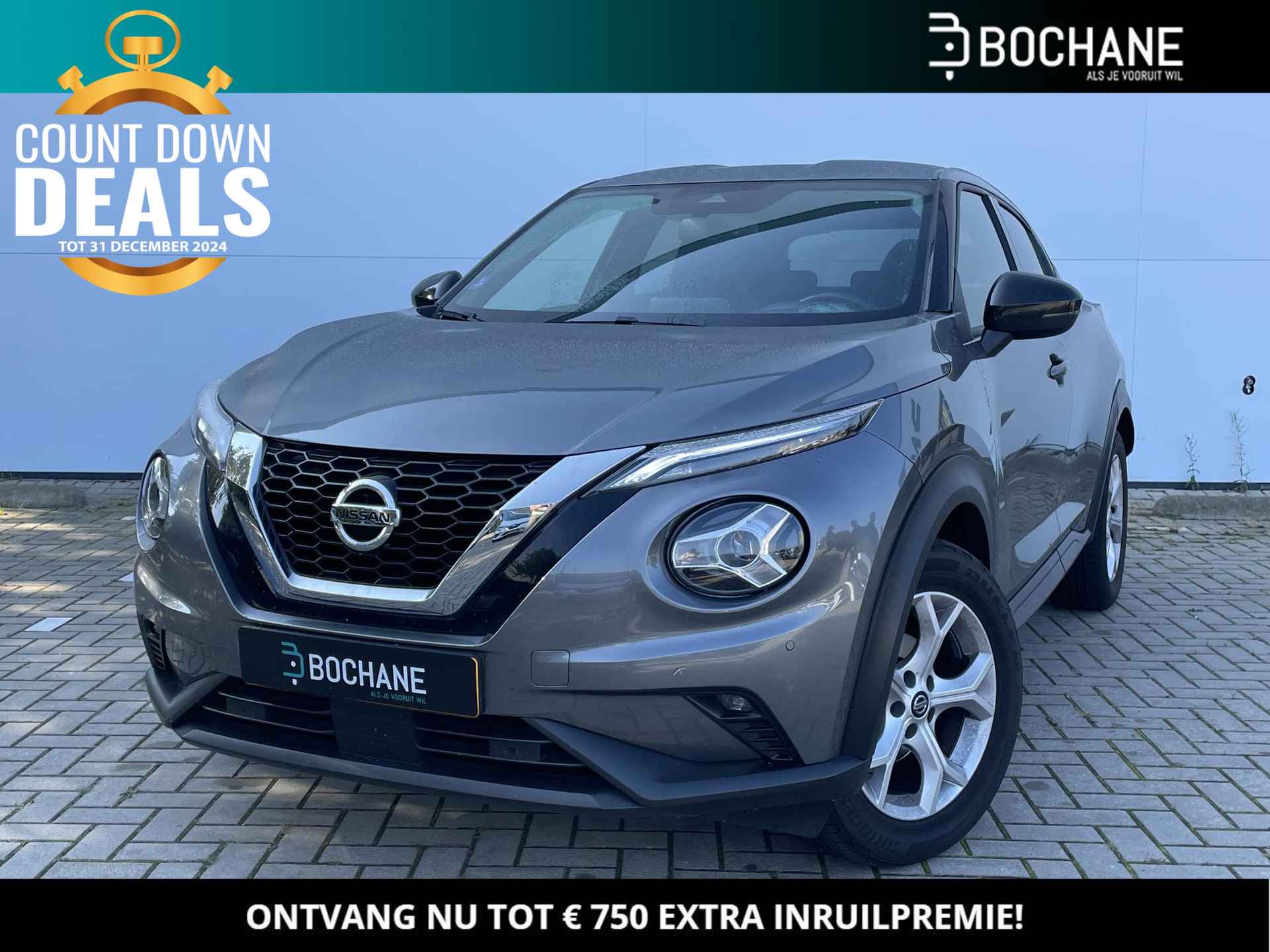 Nissan Juke 1.0 DIG-T 114 N-Connecta / Navigatie / Climate Control / Lichtmetalen Velgen / Privacy Glass / LED - 1/28