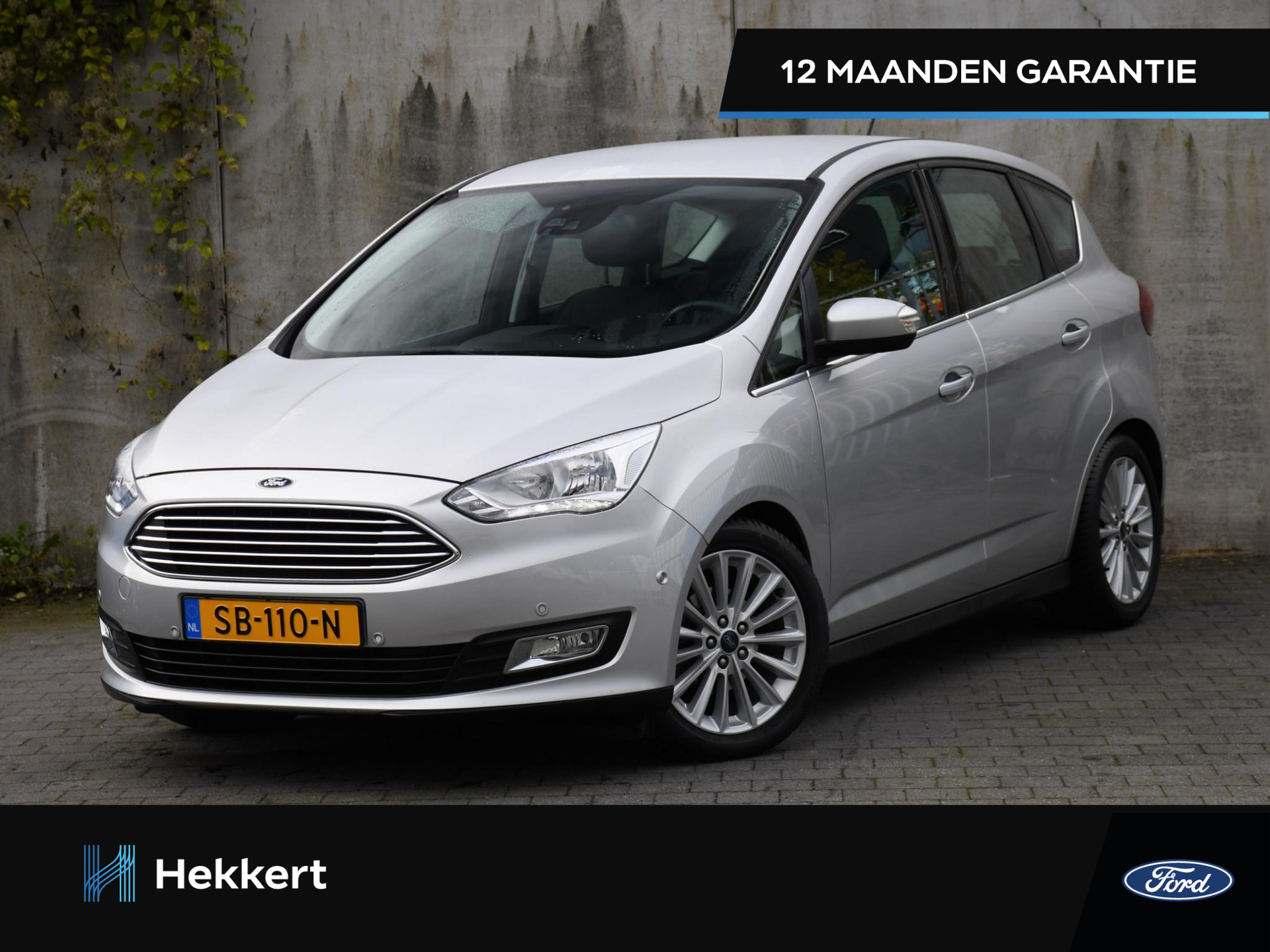 Ford C-Max Titanium 1.0 EcoBoost 125pk PDC + CAM. | KEYLESS | QUICK CLEAR | NAVI | APPLE-CARPLAY