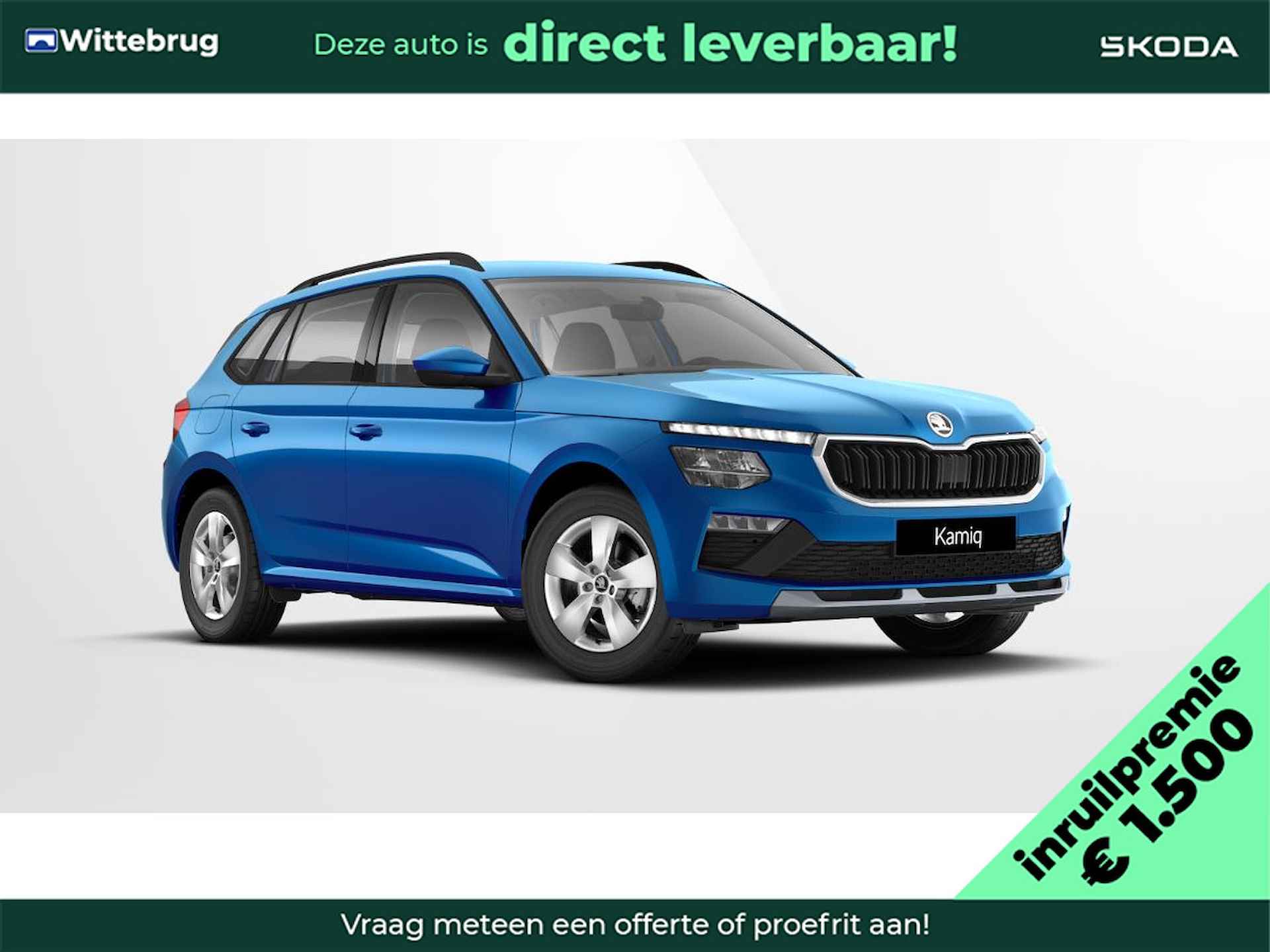 Škoda Kamiq 1.0 TSI Selection 16'' inch Lichtmetalen Velgen 1500,- Euro inruilpremie / - 1/8