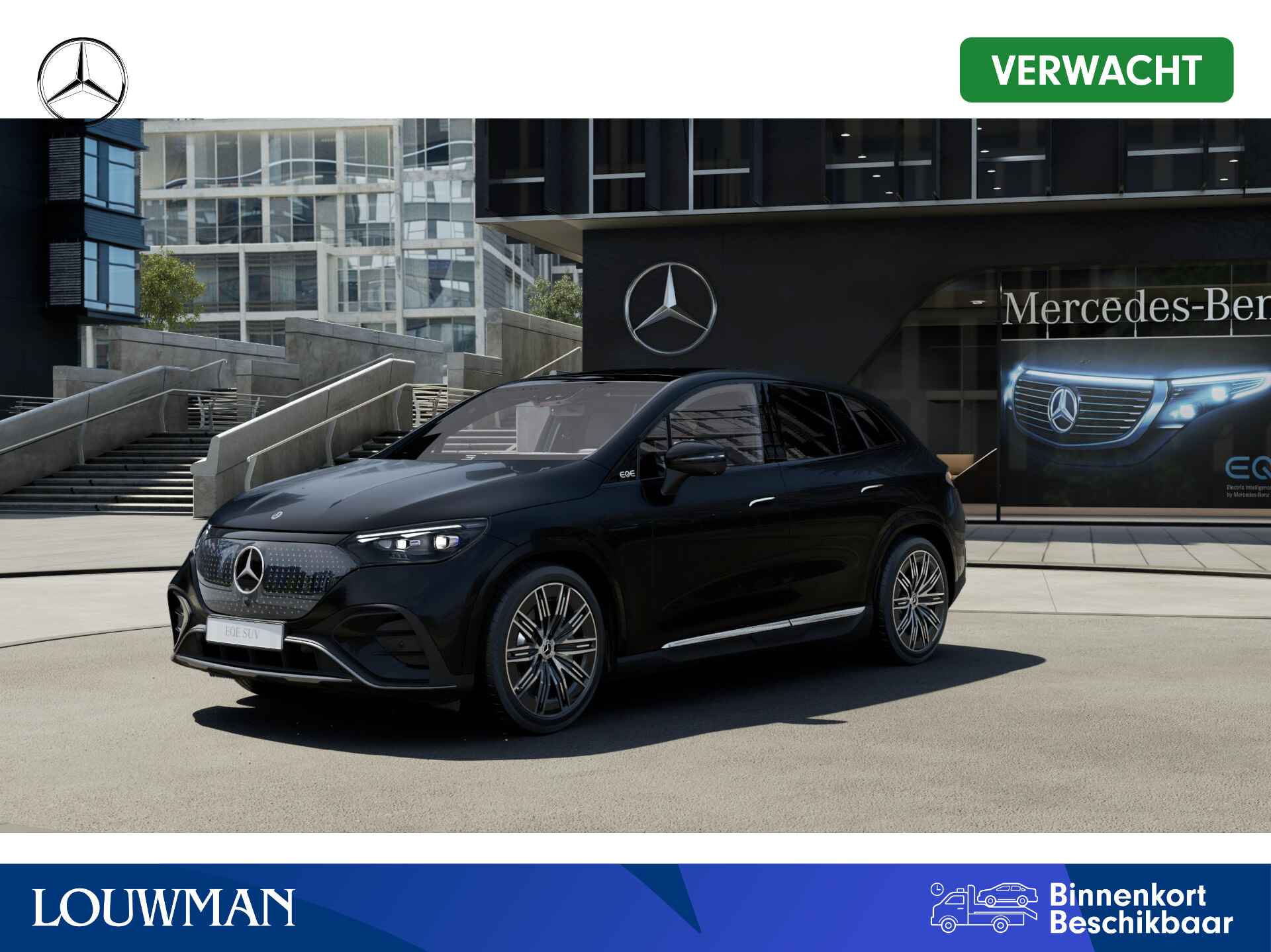 Mercedes-Benz EQE SUV 300 Sport Edition 91 kWh | Trekhaak | Nightpakket | Premium pakket | Rijassistentiepakket Plus | KEYLESS GO-comfortpakket | Parkeerpakket met 360°-camera | GUARD 360° voertuigbescherming plus | EASY PACK achterklep |