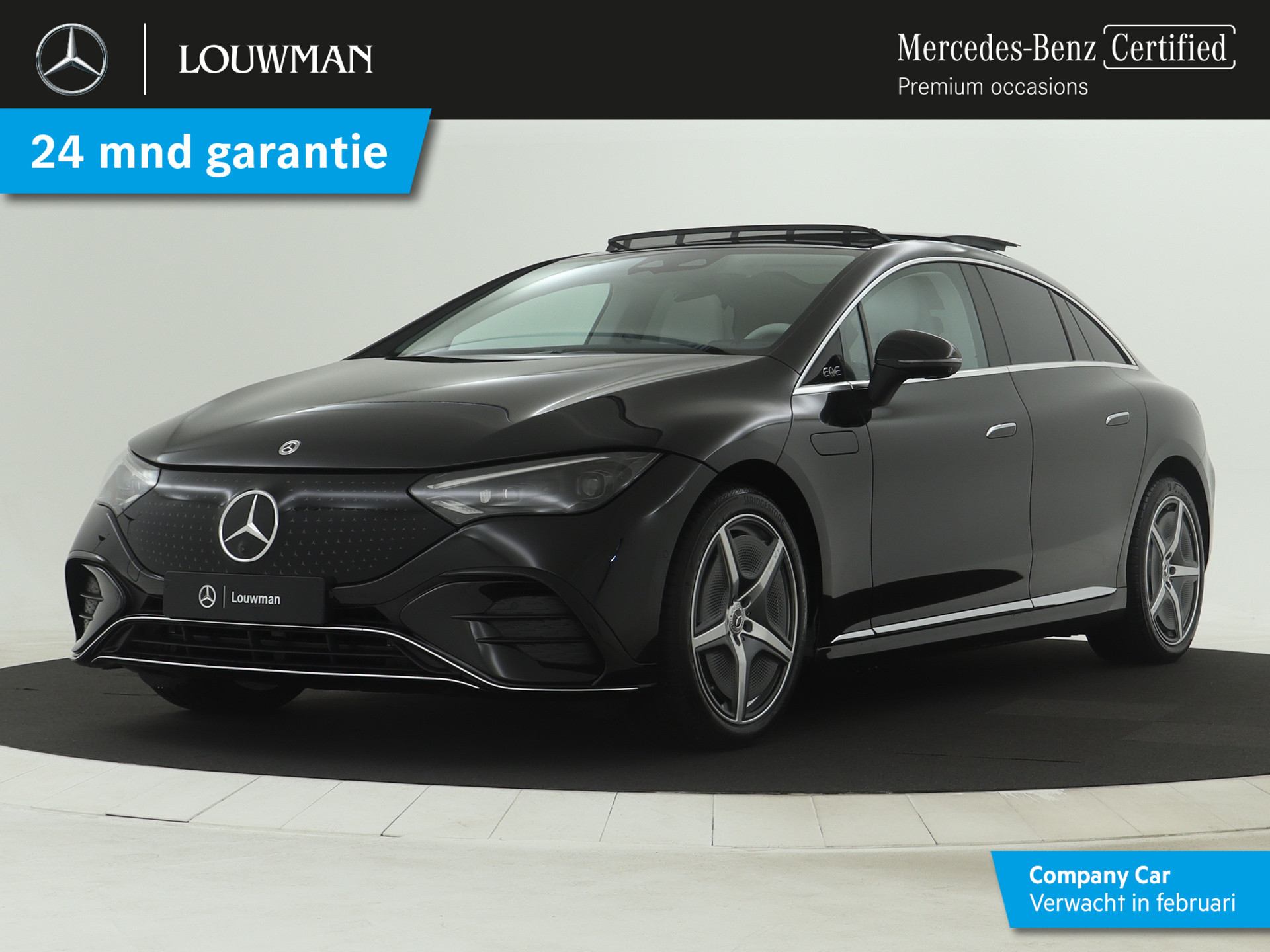 Mercedes-Benz EQE 300 Sport Edition 89 kWh | Verwarmde en geklimatiseerde stoelen vooraan | Geluidspersonalisatie | Premium Pack | KEYLESS GO-pakket | Digital light | Burmester® 3D-Surround sound system | Parkeerpakket met 360° camera's |  Inclusief 24 maanden MB Certified garantie voor Europa.