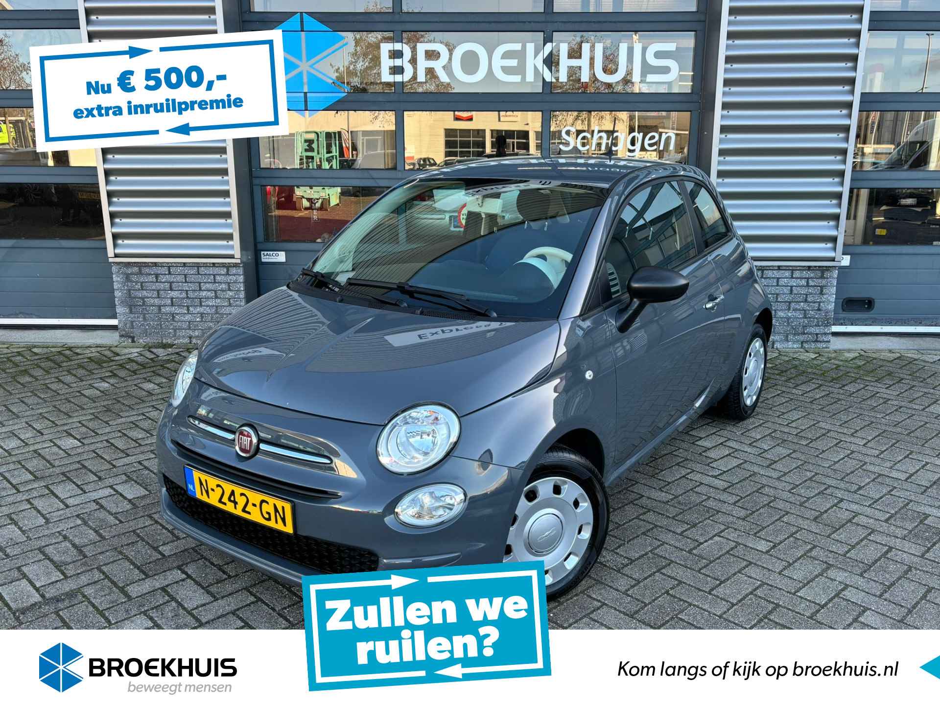 Fiat 500 1.0 70 pk Hybrid Cult | Airco | DAB | Cruise control |