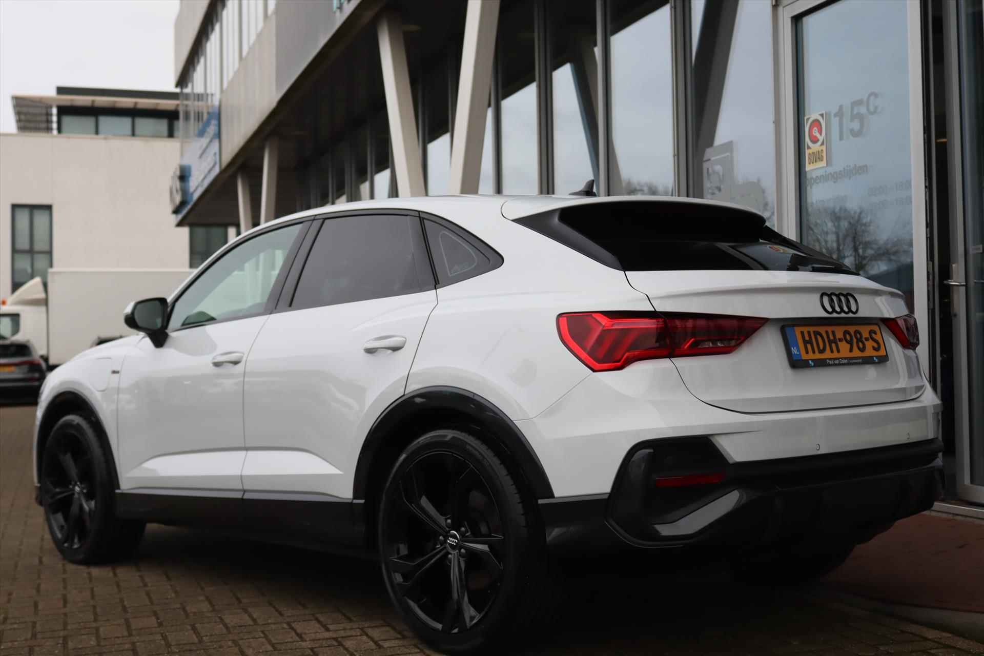 Audi Q3 Sportback 45TFSIe 245PK PHEV AUTOMAAT BLACK E.D. Navi Carplay | Adapt.Cruise | Virtual Cockpit | Keyless | Verlaagd | Electr.Klep | 20 Inch Lm | - 46/65