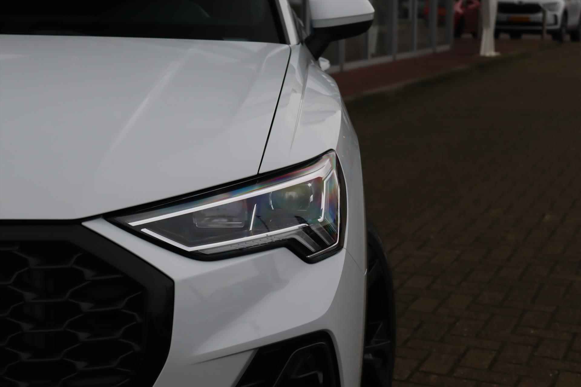 Audi Q3 Sportback 45TFSIe 245PK PHEV AUTOMAAT BLACK E.D. Navi Carplay | Adapt.Cruise | Virtual Cockpit | Keyless | Verlaagd | Electr.Klep | 20 Inch Lm | - 58/65