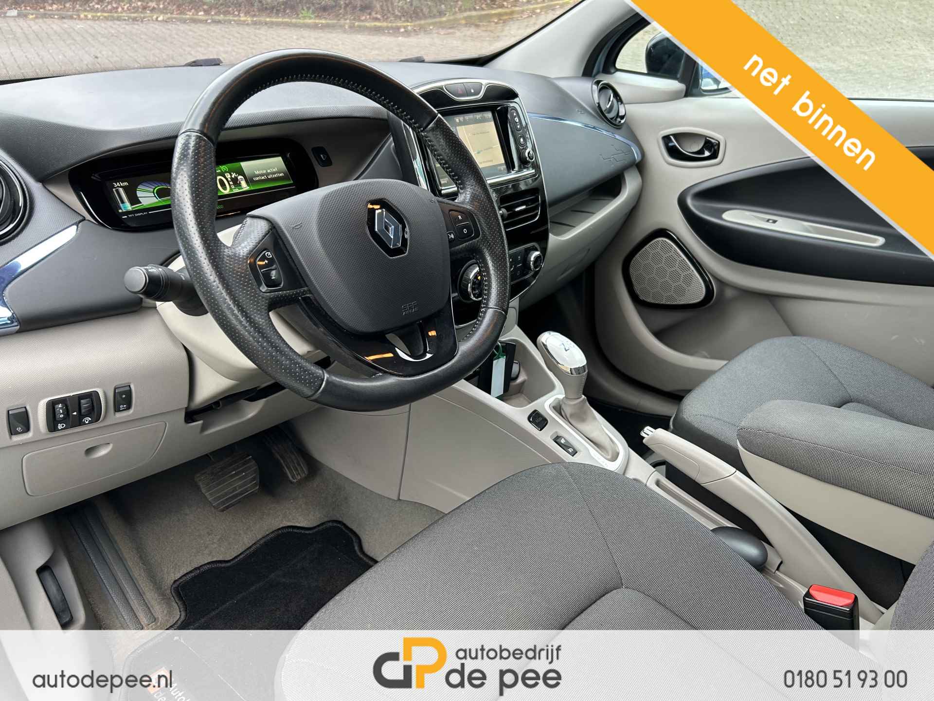 Renault ZOE Q210 Zen Quickcharge 22 kWh GARANTIE/KOOPACCU/CAMERA/CLIMA/CRUISE/NAVI rijklaarprijs! - 9/16