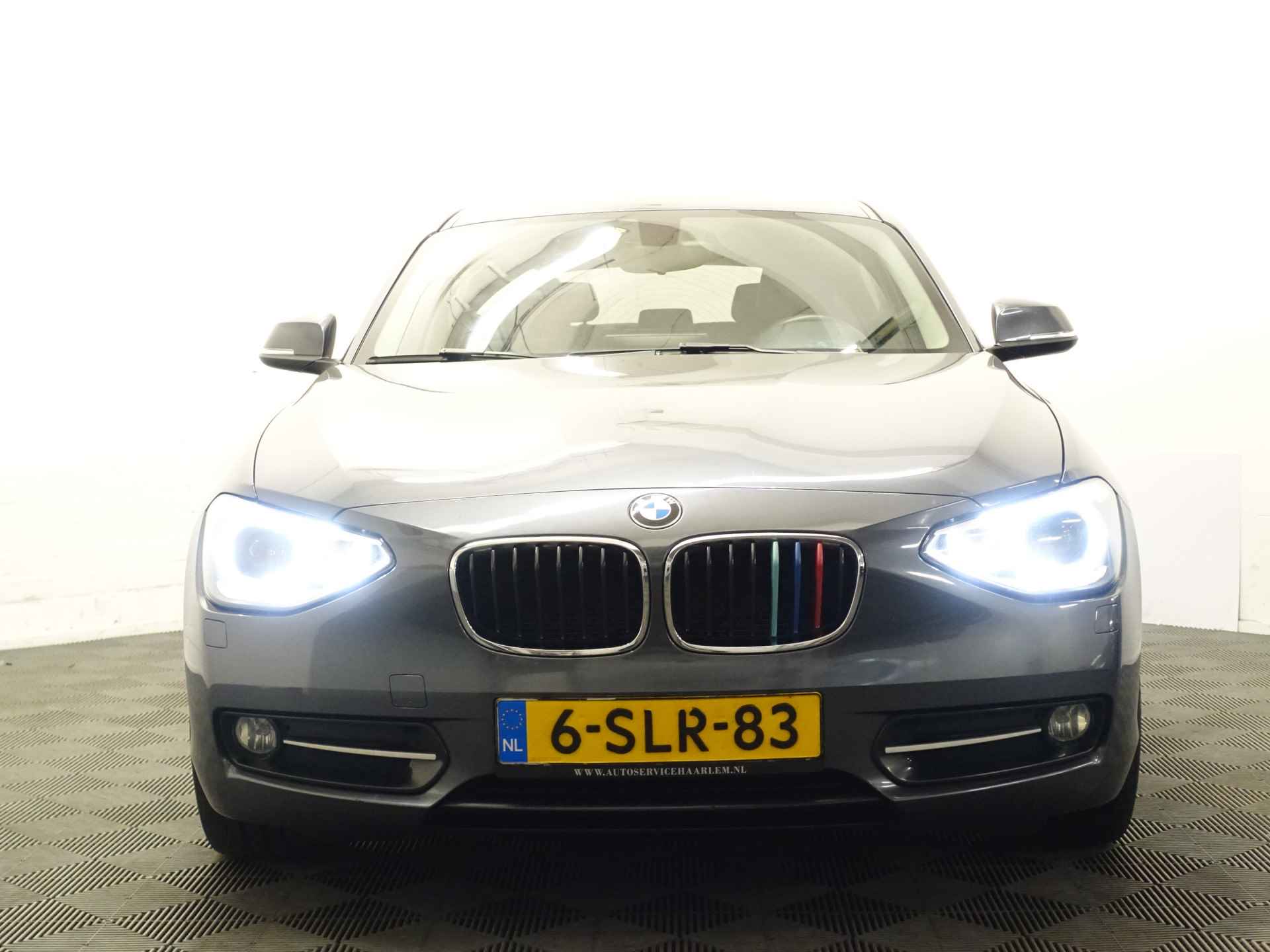 BMW 1-serie 125d 250Pk M Performance Aut- Sport Leder, Xenon Led, Ambianceverlichting, Navi, Cruise - 28/41