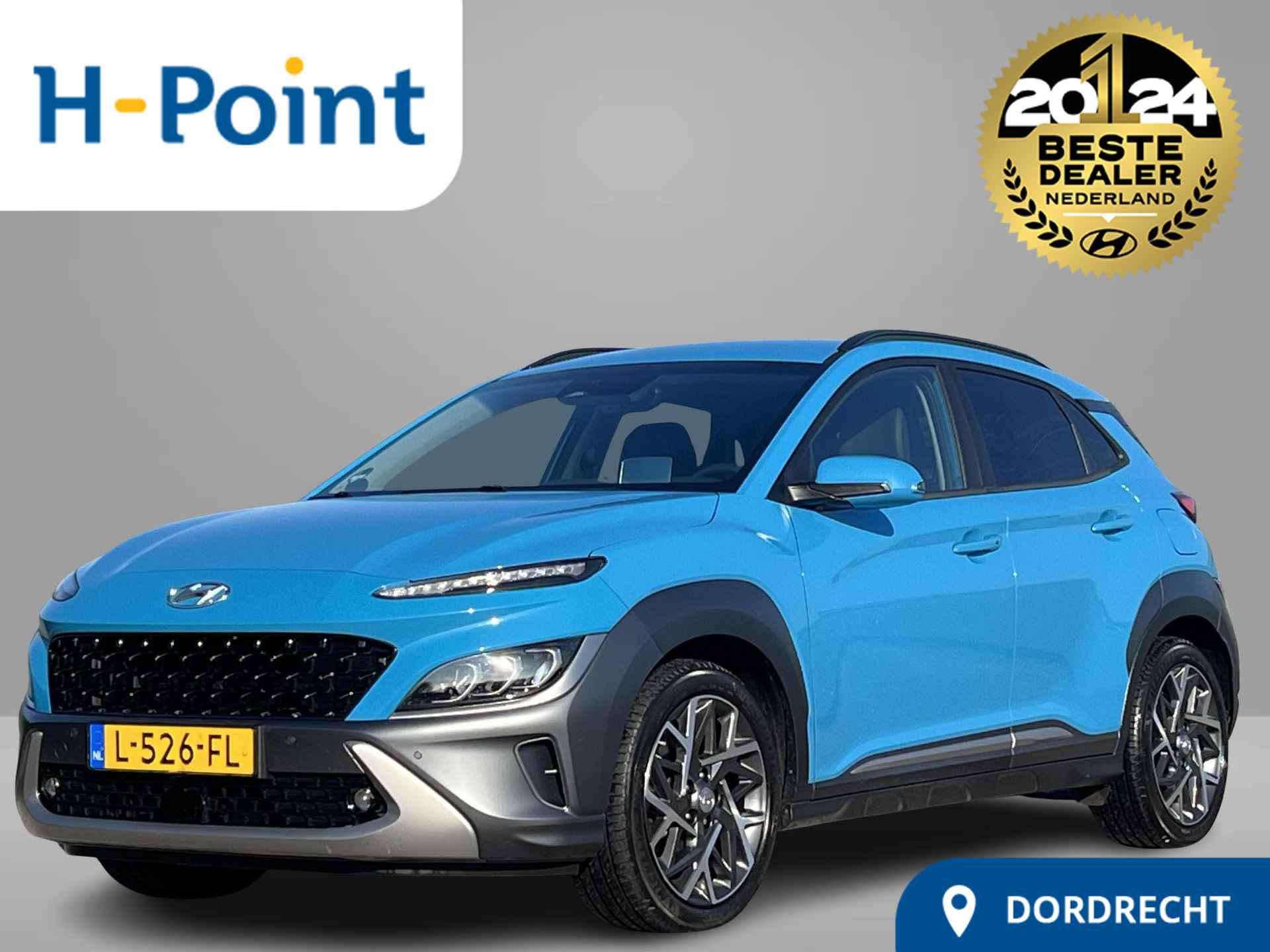 Hyundai Kona 1.6 GDI HEV Premium |  Lederen bekleding | Adaptieve cruisecontrol | Afneembare trekhaak | Head up display | - 1/50