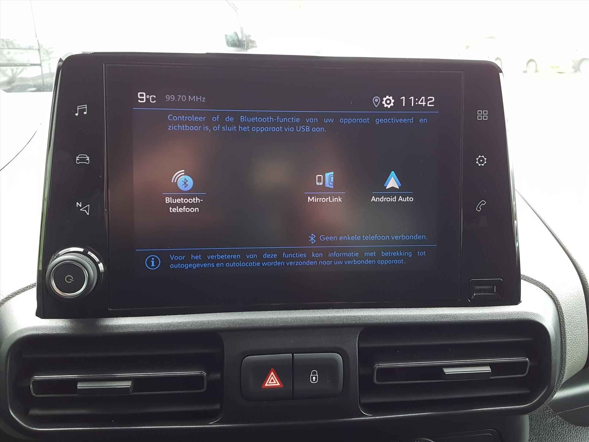 PEUGEOT Rifter 1.2 PureTech 110pk S&S Active AIRCO | Cruise control | Bluetooth | Navigatie via Apple Carplay & Android auto | 2 zijschuifdeuren - 30/53