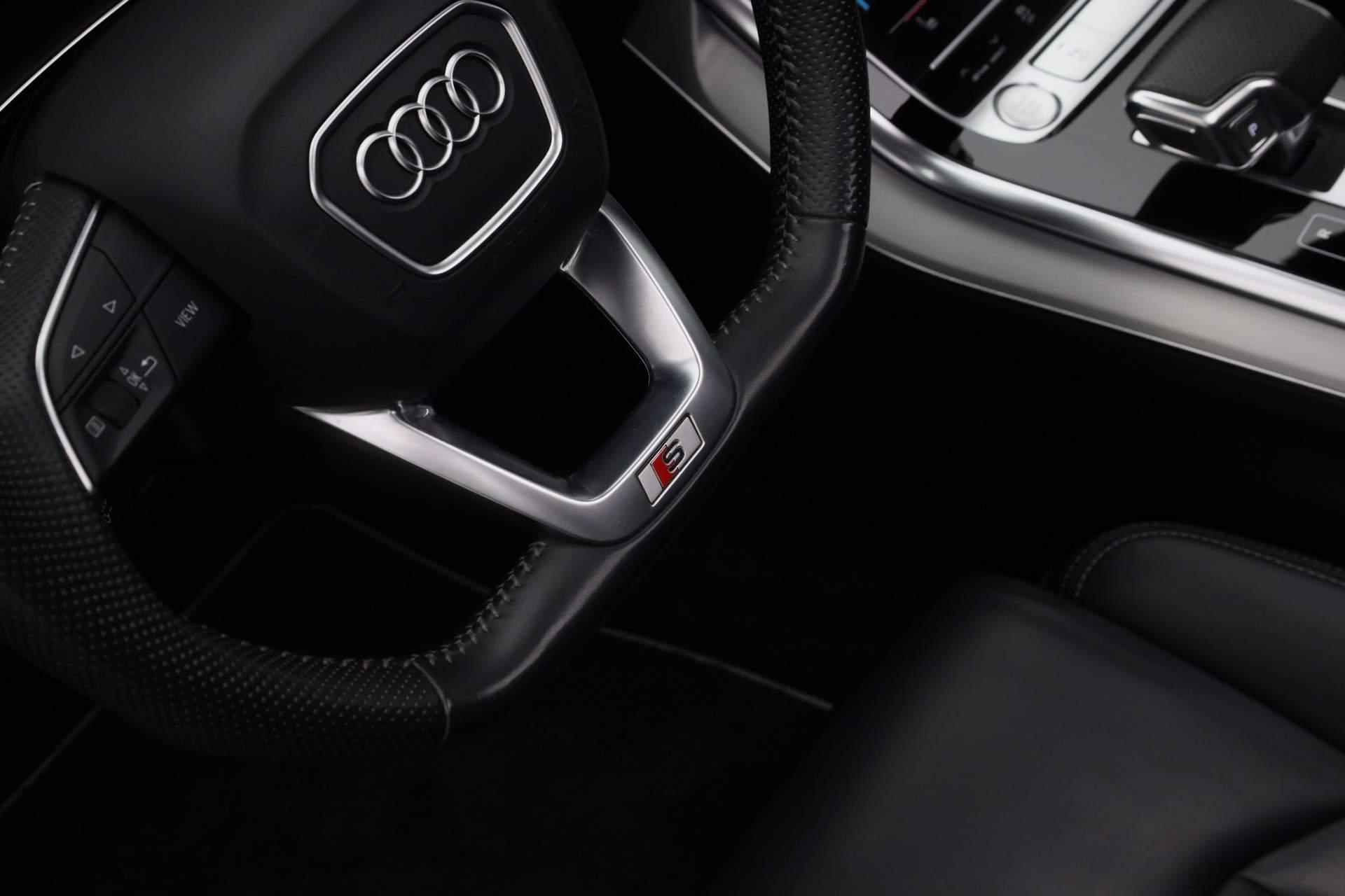 Audi Q7 60 TFSI e 456PK tiptronic quattro Competition / S-Line | Pano | Leder | Geheugenstoel | SQ7 diffuser | Stoelverwarming | Camera | Navi | Matrix LED | Luchtvering | Afgevlakt sportstuur | Keyless - 31/53