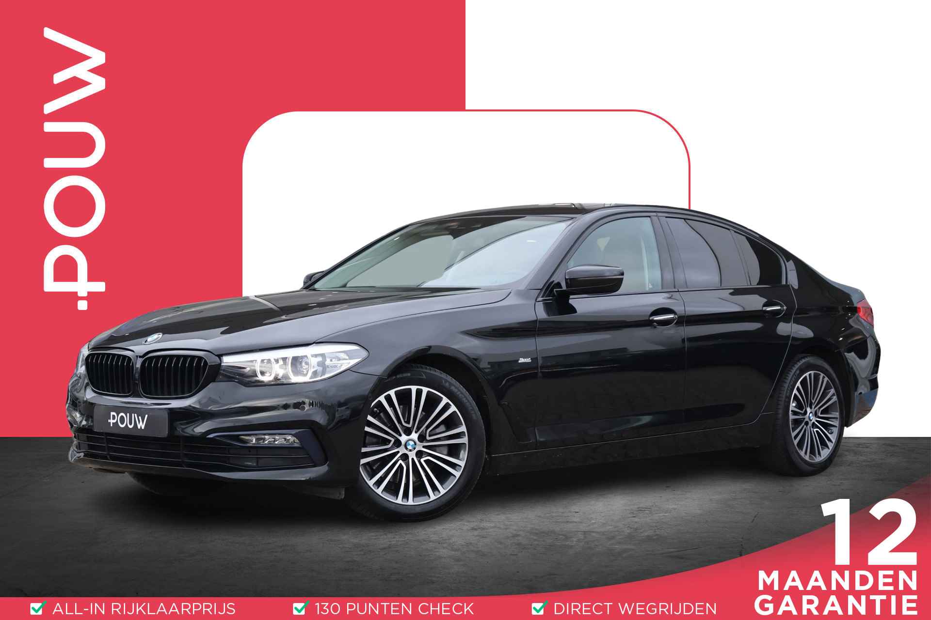 BMW 5-serie 520d 190pk High Executive Sportline | Navigatie | Schuif-/ Kanteldak | Camera | Leder