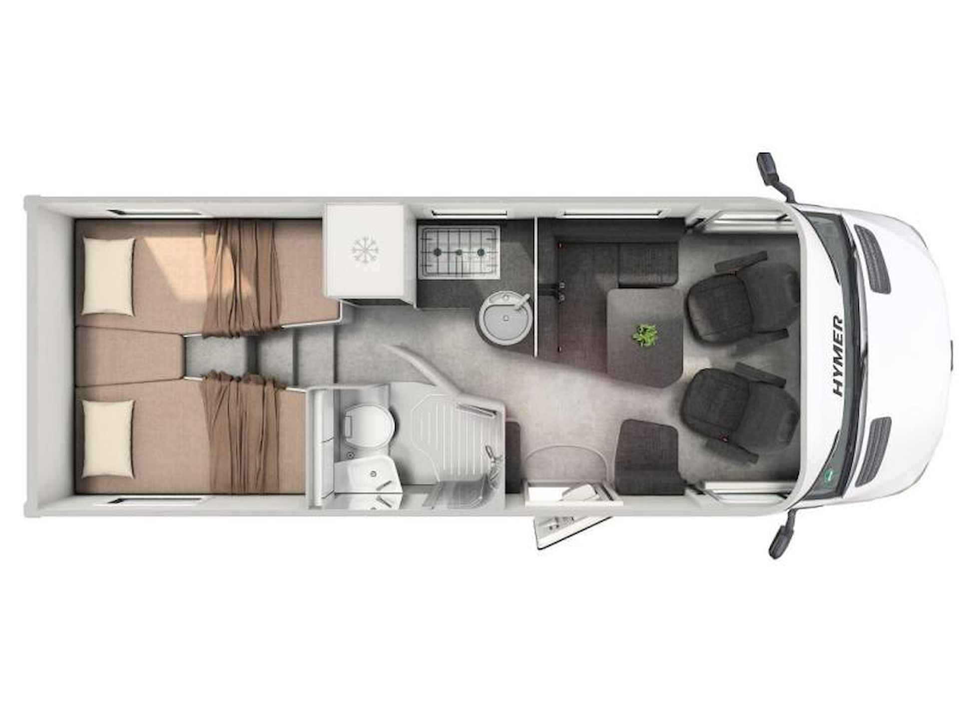 Hymer B-MCT 600 White-Line 170 PK ACTIEMODEL NOCE COGNAC - 6/14