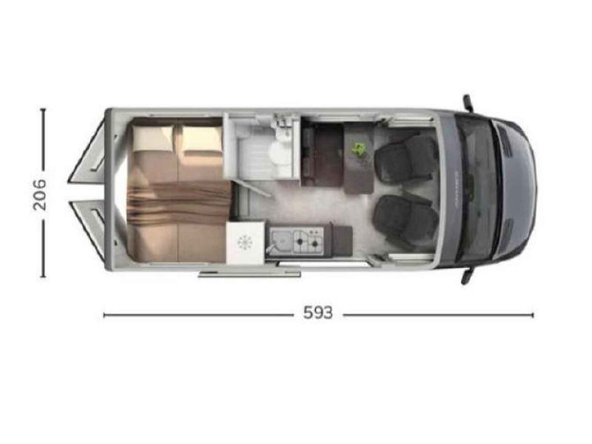 Hymer B-MCT 600 White-Line 170 PK ACTIEMODEL NOCE COGNAC - 7/14