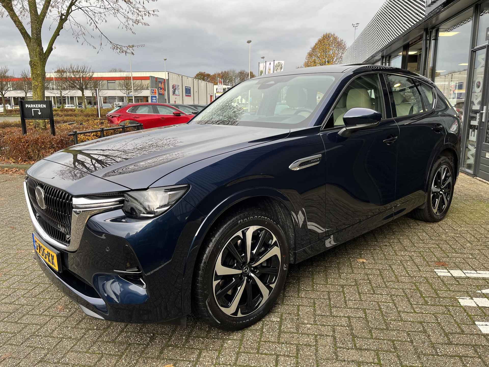 Mazda CX-60 2.5 e-SkyActiv PHEV Takumi /Panorama Pack/Carplay/Pure White Nappa lederen interieur/Eerste eigenaar/ - 3/26