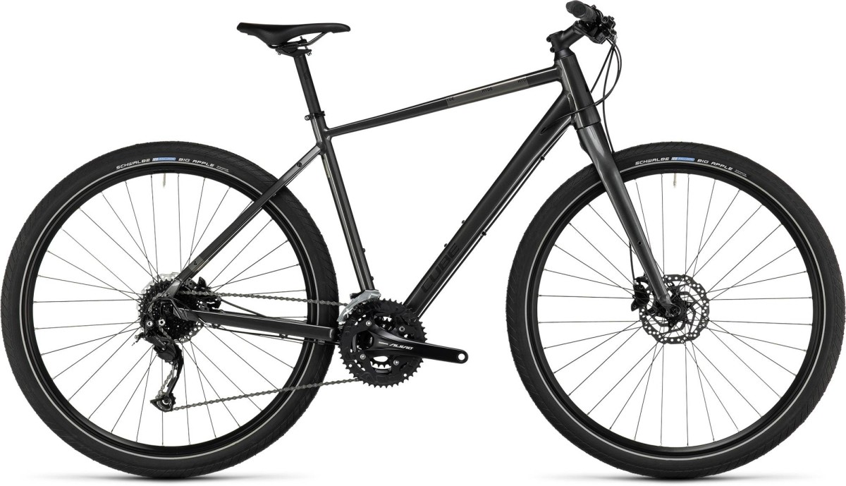 CUBE HYDE METALGREY/BLACK 2023 Heren Metalgrey/black 54cm M 2023