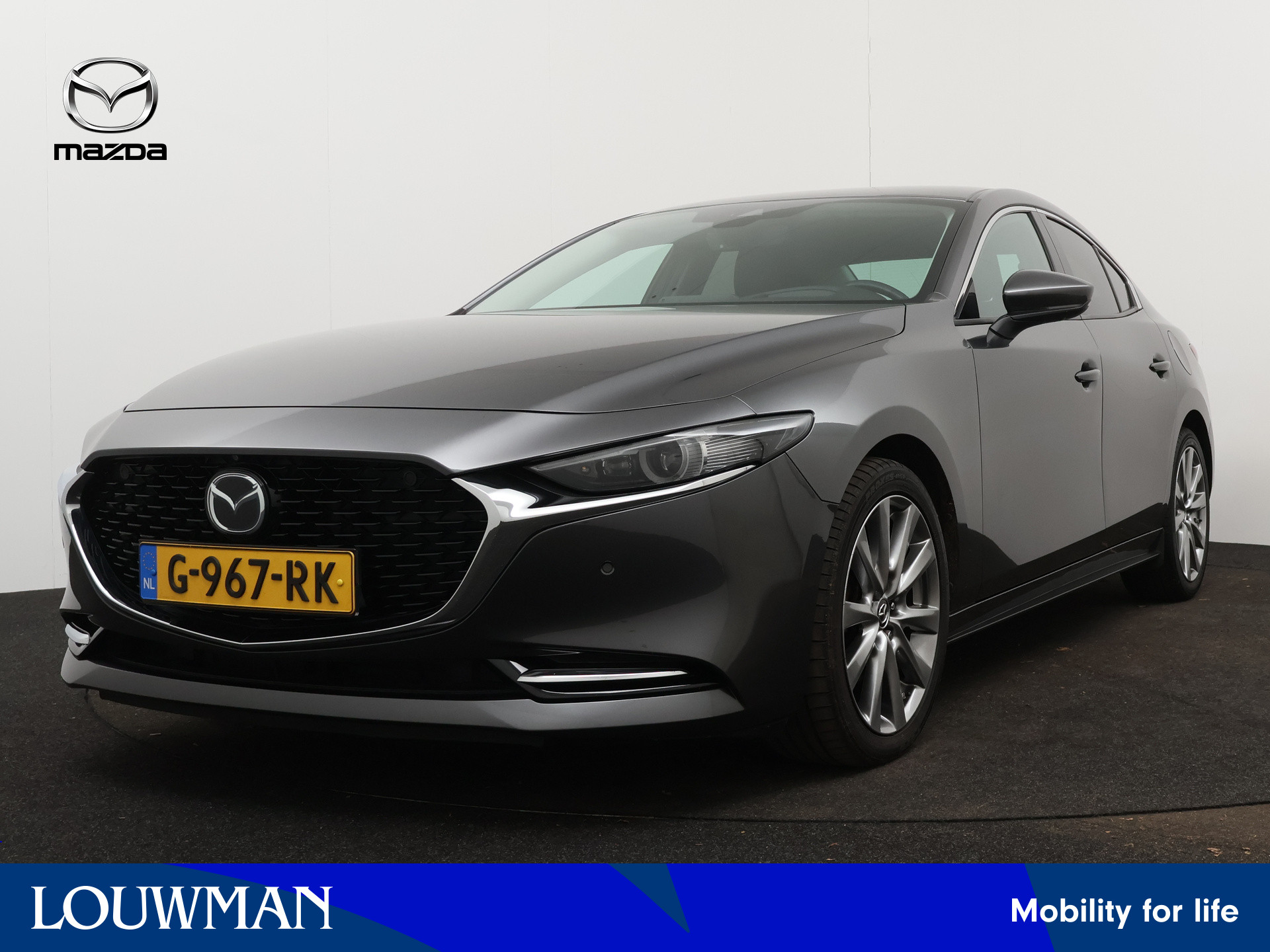 Mazda 3 2.0 e-SkyActiv-X M Hybrid 180 Luxury | I-Activesense | 360 Camera | Stuurwiel verwarmd | Voorstoelen verwarmd |