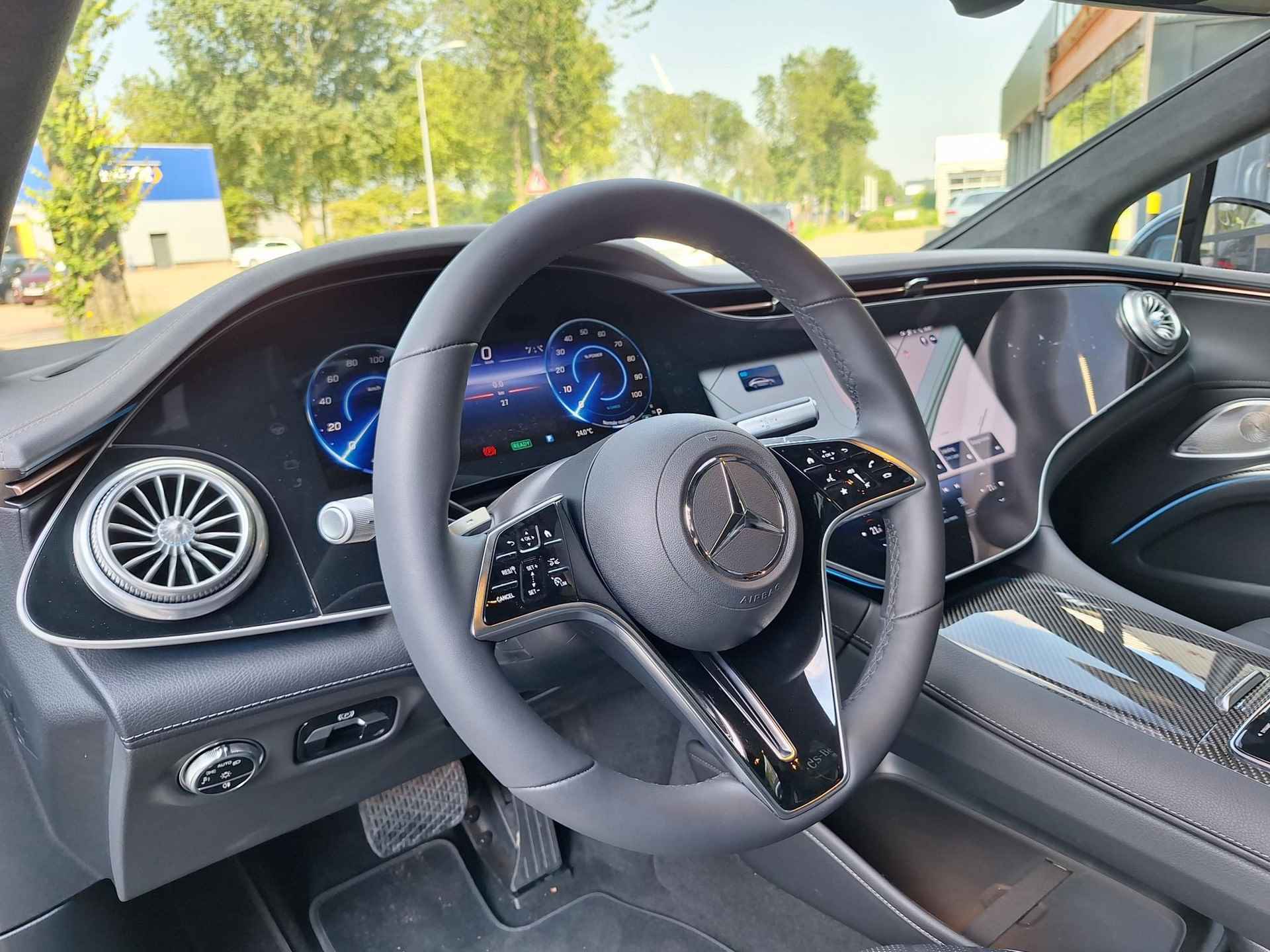 Mercedes-Benz EQS 450+ AMG | Premium PLUS | Executive Rear Pakket | Hyperscreen | Nightpakket | AMG Carbon Sierdelen | Panoramadak | Memorystoelen Verwarmd | Burmester 3D | Head-up Display | Trekhaak | Sfeerverlichting | Apple & Android Carplay | Showmodel - 4/15