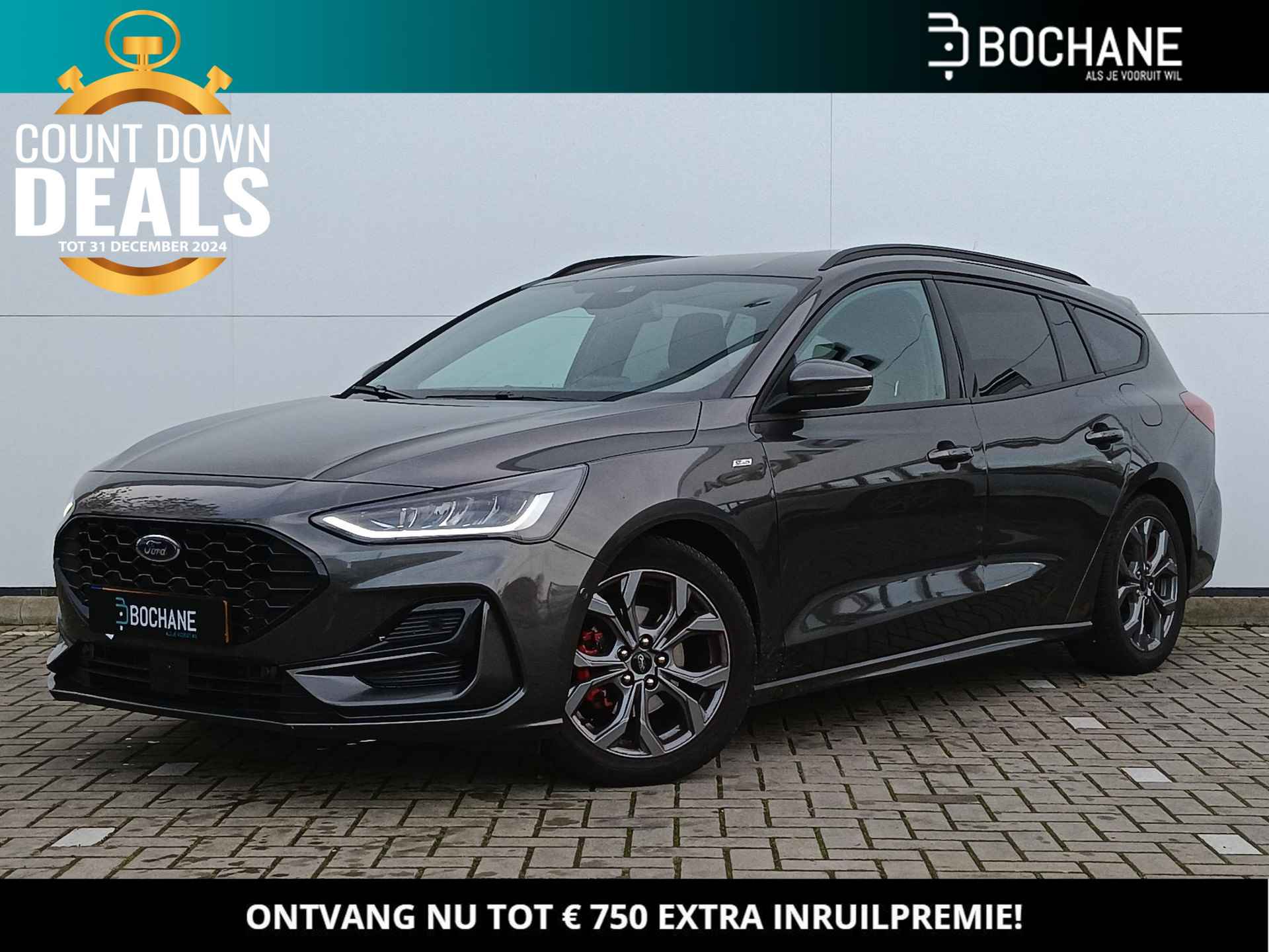 Ford Focus Wagon 1.0 EcoBoost Hybrid 125 ST Line | Achteruitrijcamera | Stoelverwarming - 1/36