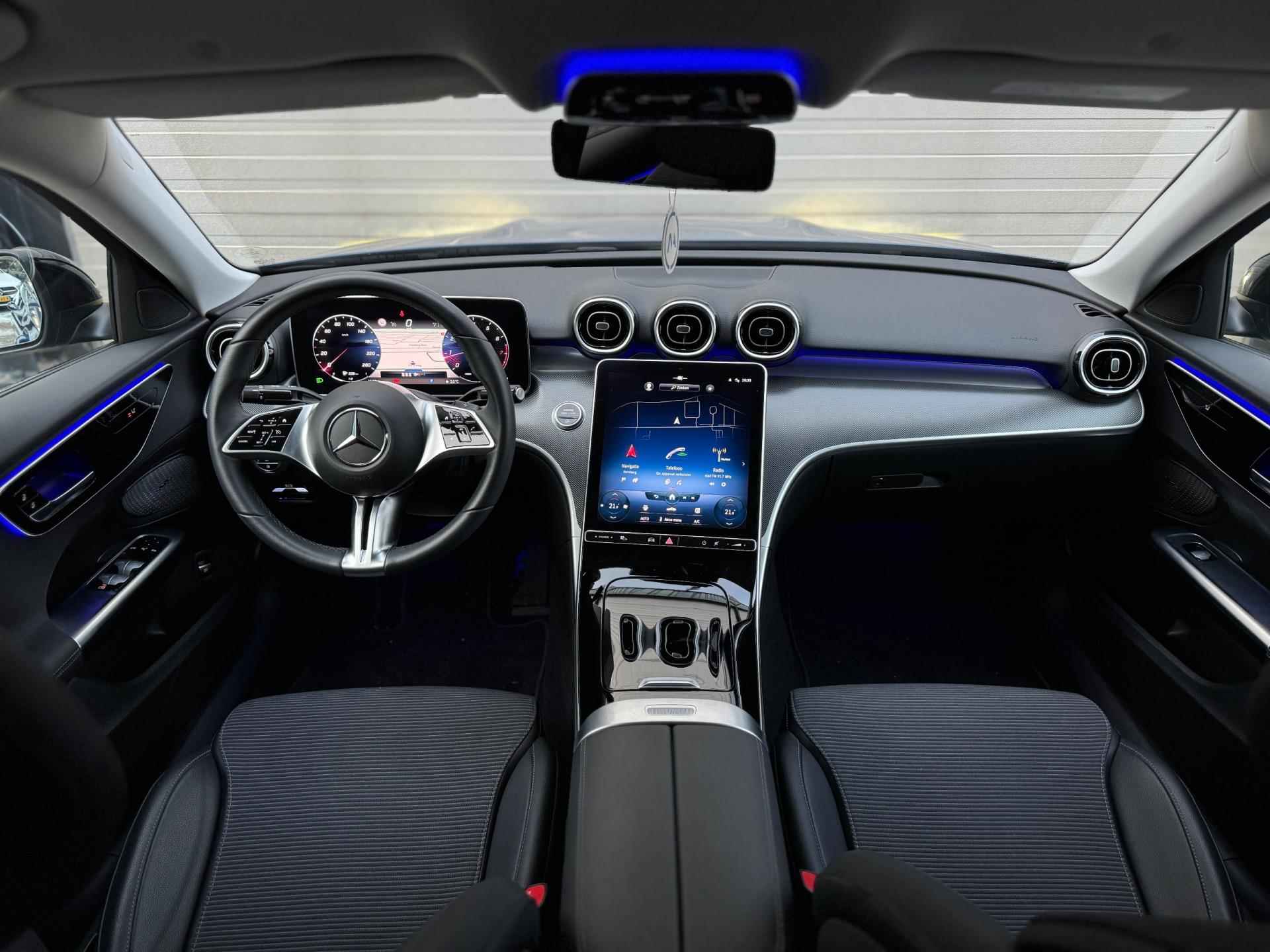 Mercedes-Benz C-klasse AUT|Burmester|Sfeerlicht|Night pakket|Lane assist|Cruise|Apple CarPlay|LED|Nieuwstaat - 7/58