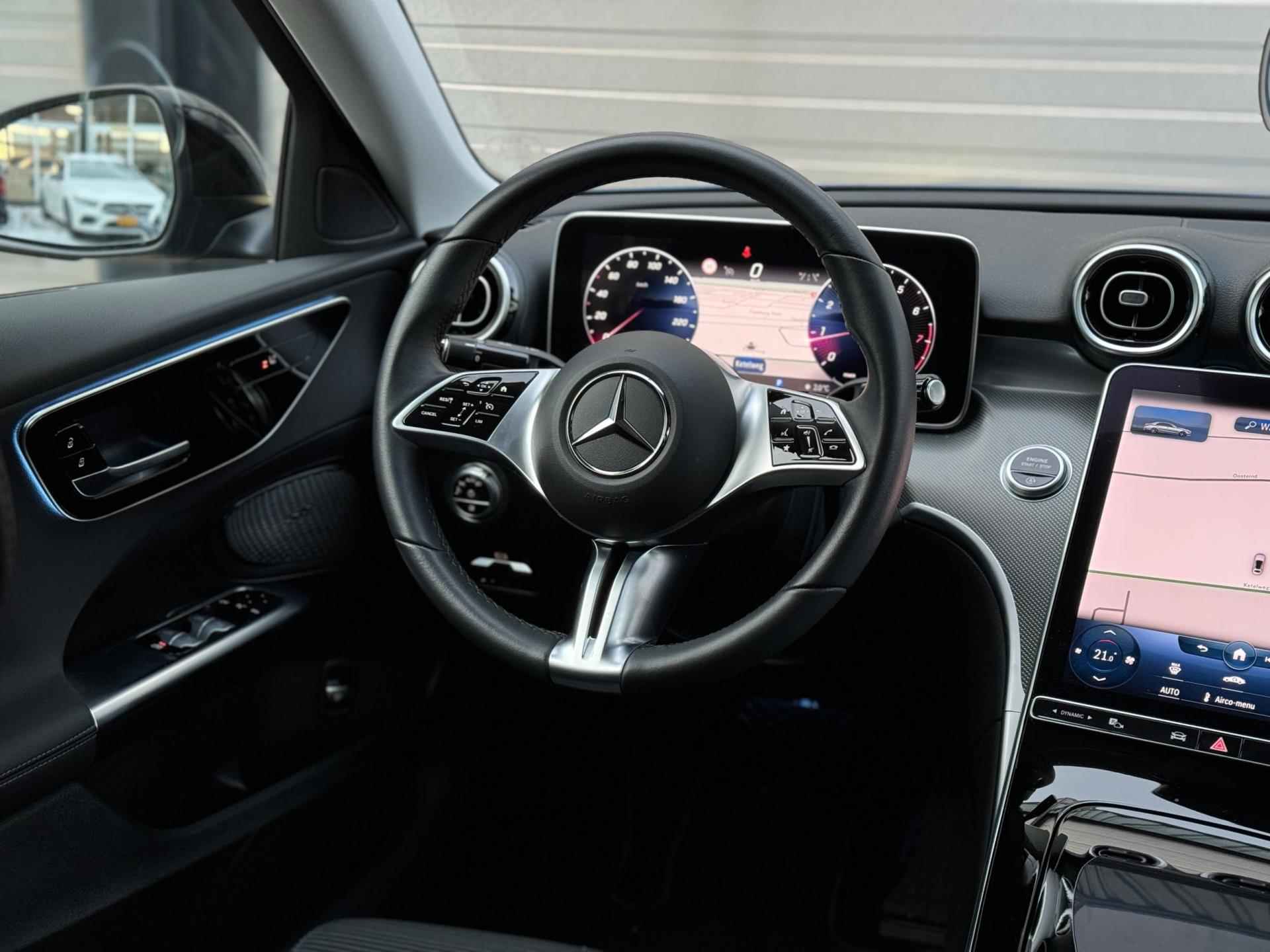 Mercedes-Benz C-klasse AUT|Burmester|Sfeerlicht|Night pakket|Lane assist|Cruise|Apple CarPlay|LED|Nieuwstaat - 33/58