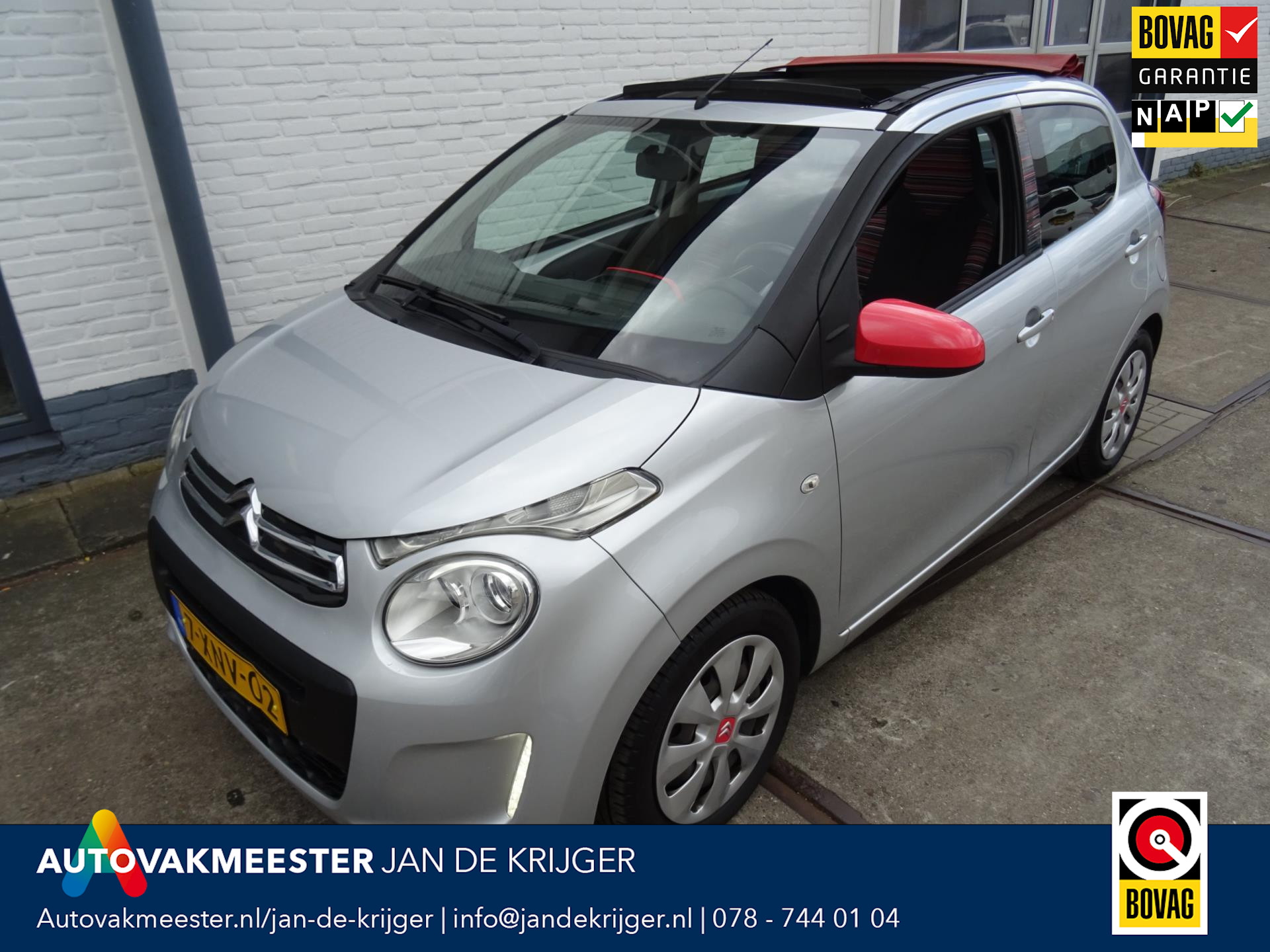 Citroen C1 1.2 PureTech Airscape Shine 82 pk cabrio.