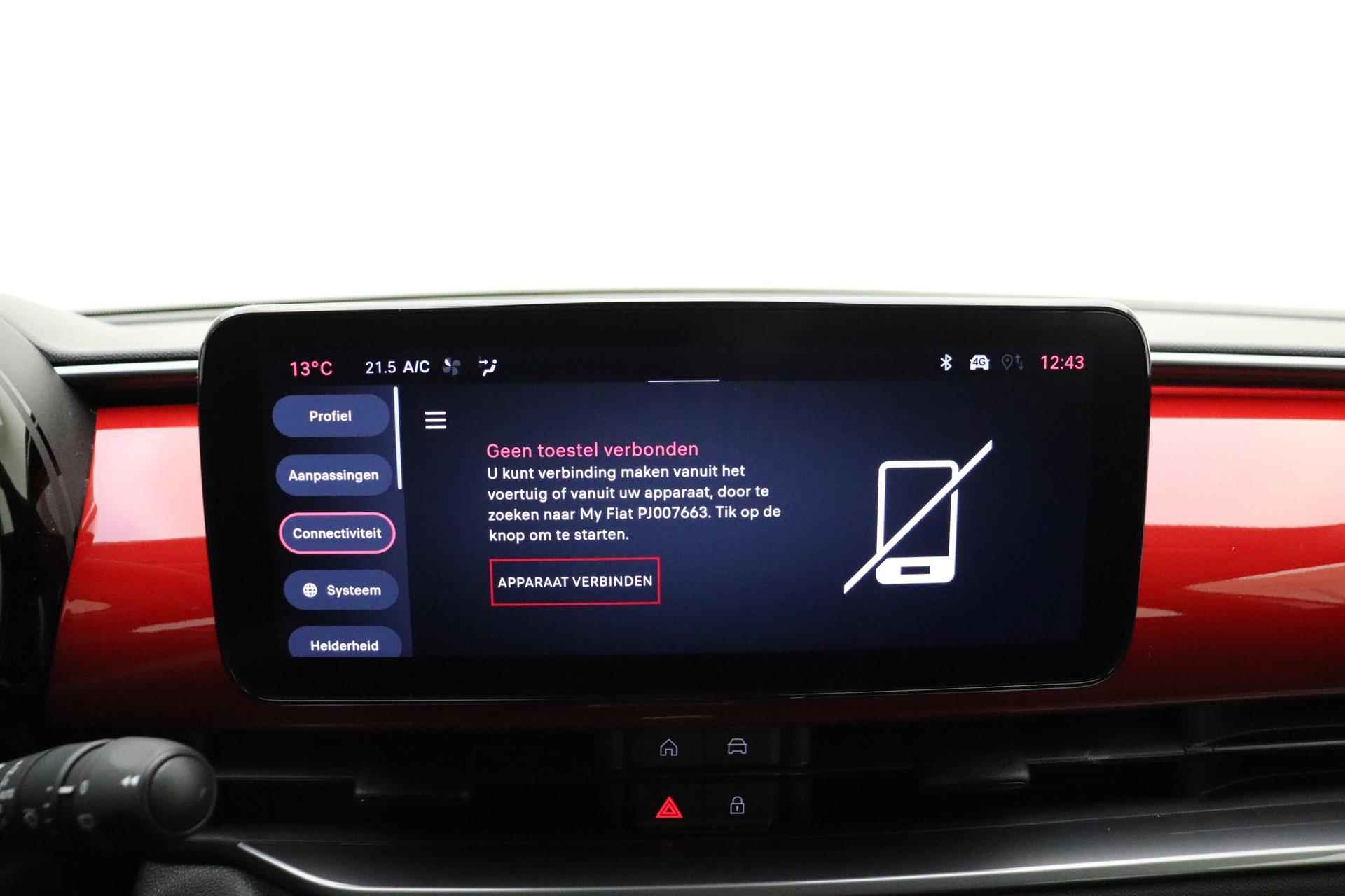 Fiat 600e RED 54 kWh | Apple Carplay/Android auto | LED koplampen | Keyless start | Parkeersensoren achter | Informeer naar beschikbaarheid - 25/39