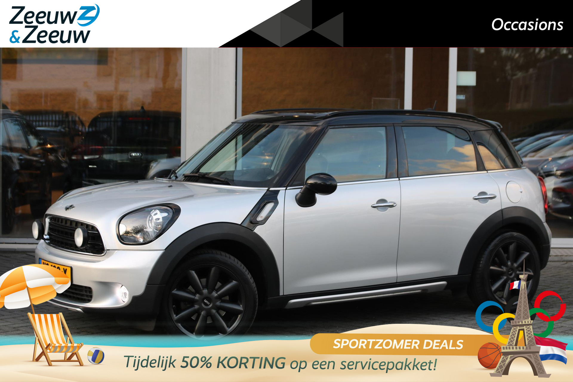 Mini Mini Countryman 1.6 Cooper Pepper | Airco | Leder | Navi | AUTOMAAT | Privacy Glass | LM Velgen |