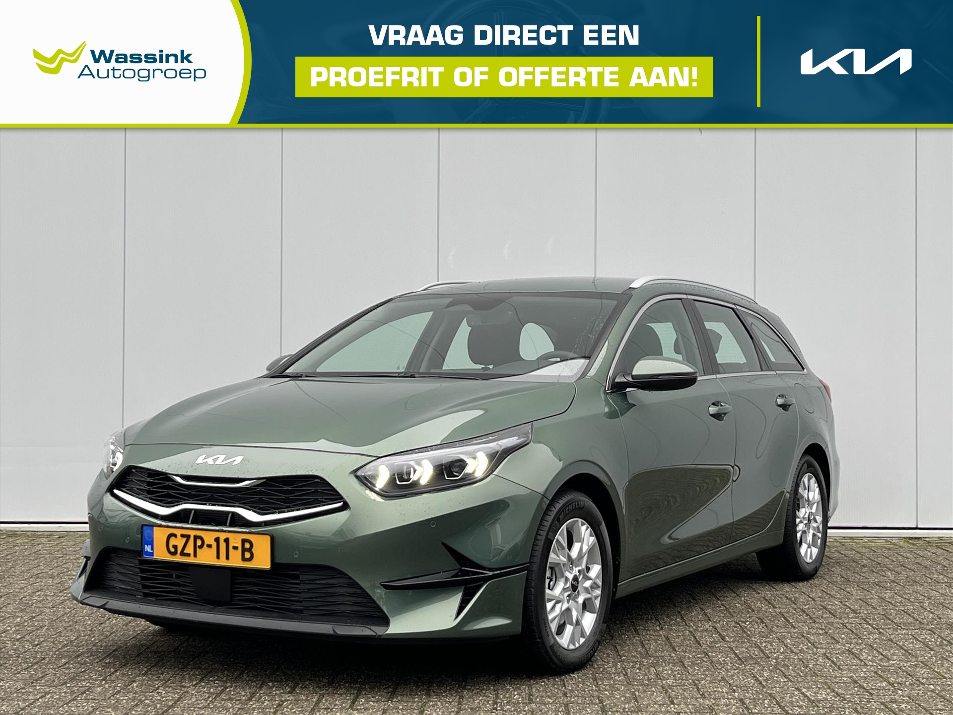 KIA Ceed Sw 1.5 T-GDi 140pk DCT7 DynamicLine | Automaat | Adaptive Cruise Control | Navigate | Carplay | Sensoren V + A | Camera Achter | Climate Control |