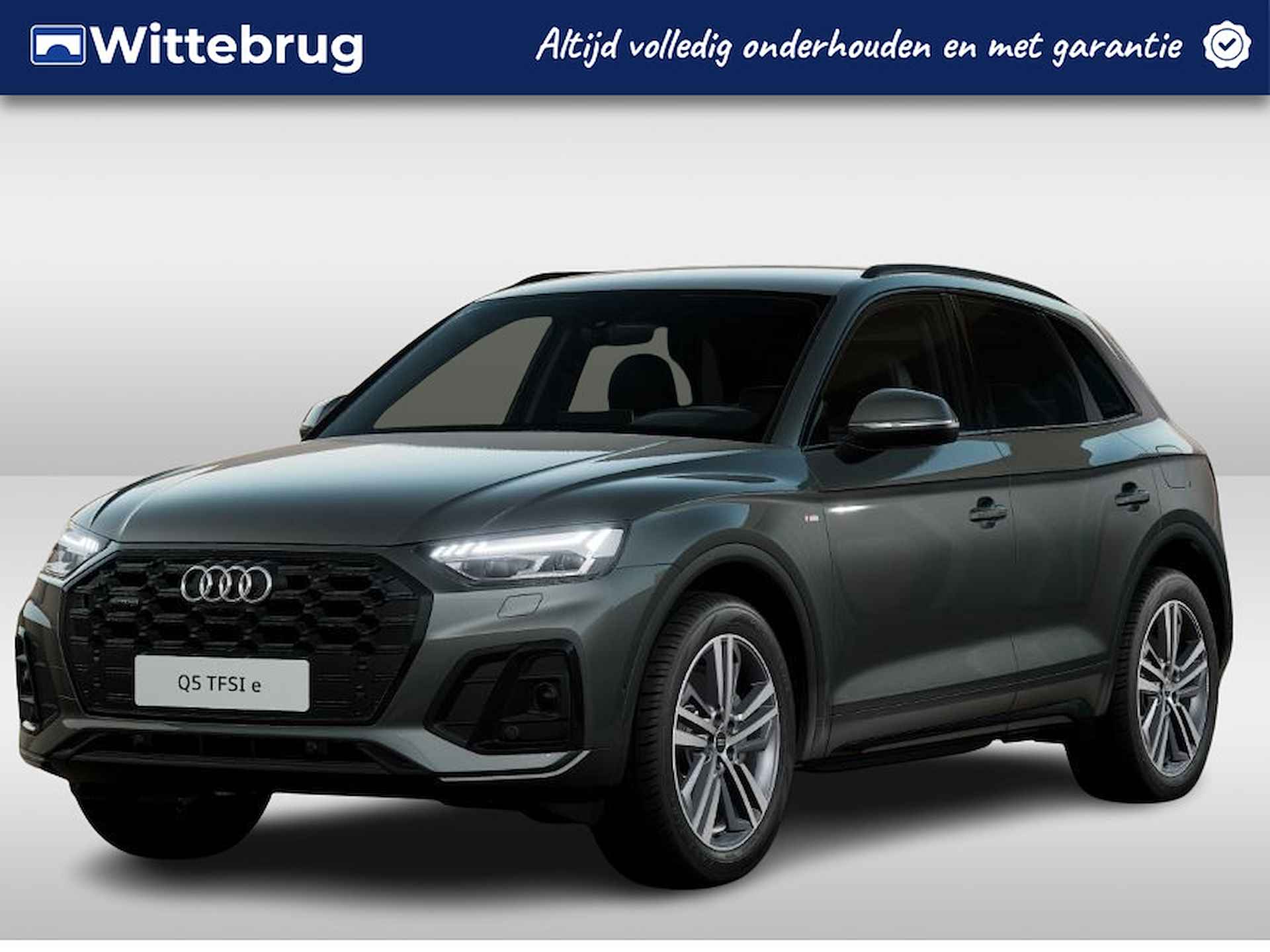 Audi Q5 50 TFSI e 299pk quattro S Line | Bang & Olufsen | Trekhaak | Tour & Parking pakket | Optiek zwart plus | Leder-Dinamica | 20" LM velgen | Matrix | Privacy glass - 1/7