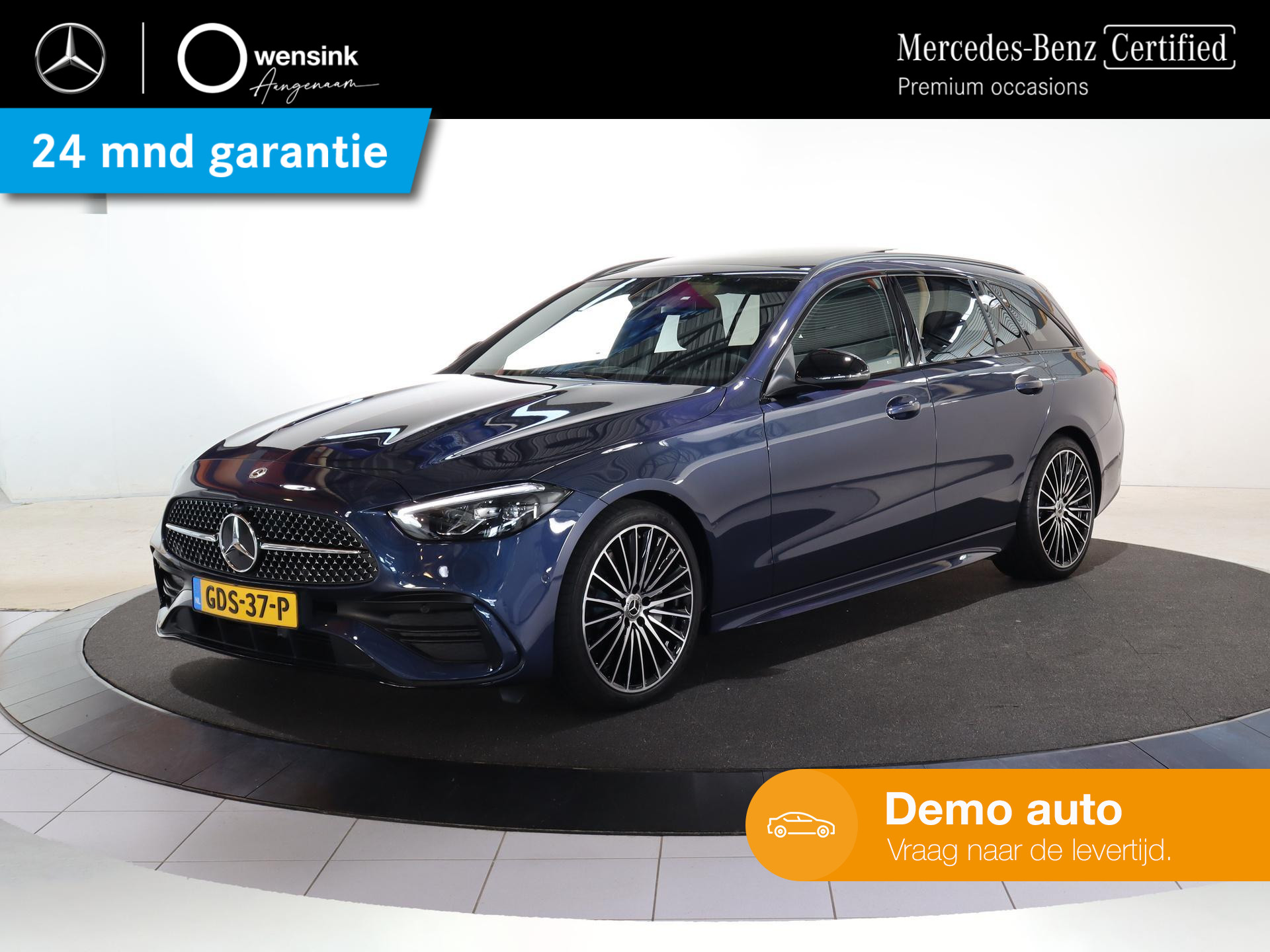 Mercedes-Benz C-klasse Estate 180 AMG Line | Nieuwprijs € 71.520 | Nightpakket | 19-Inch | Panoramadak | Apple Car Play | Massagestoelen | Stoelventilatie + -verwarming