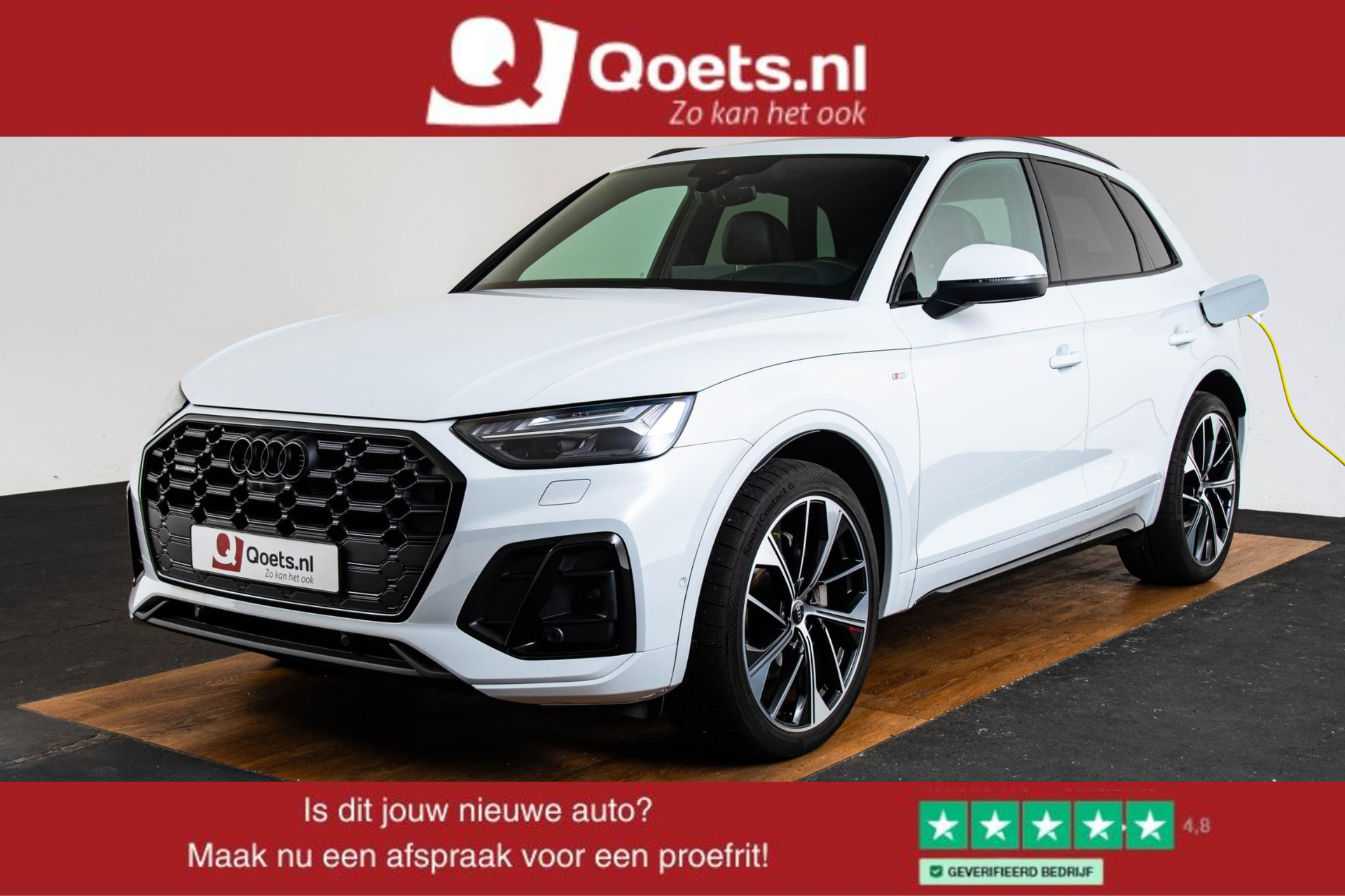 Audi Q5 50 TFSI e S edition Panoramadak - Luchtvering - Head-up - Parkeerassistent - Assistentiepakket City, Parking & Tour - Sportstoelen - Matrix LED - 21 inch