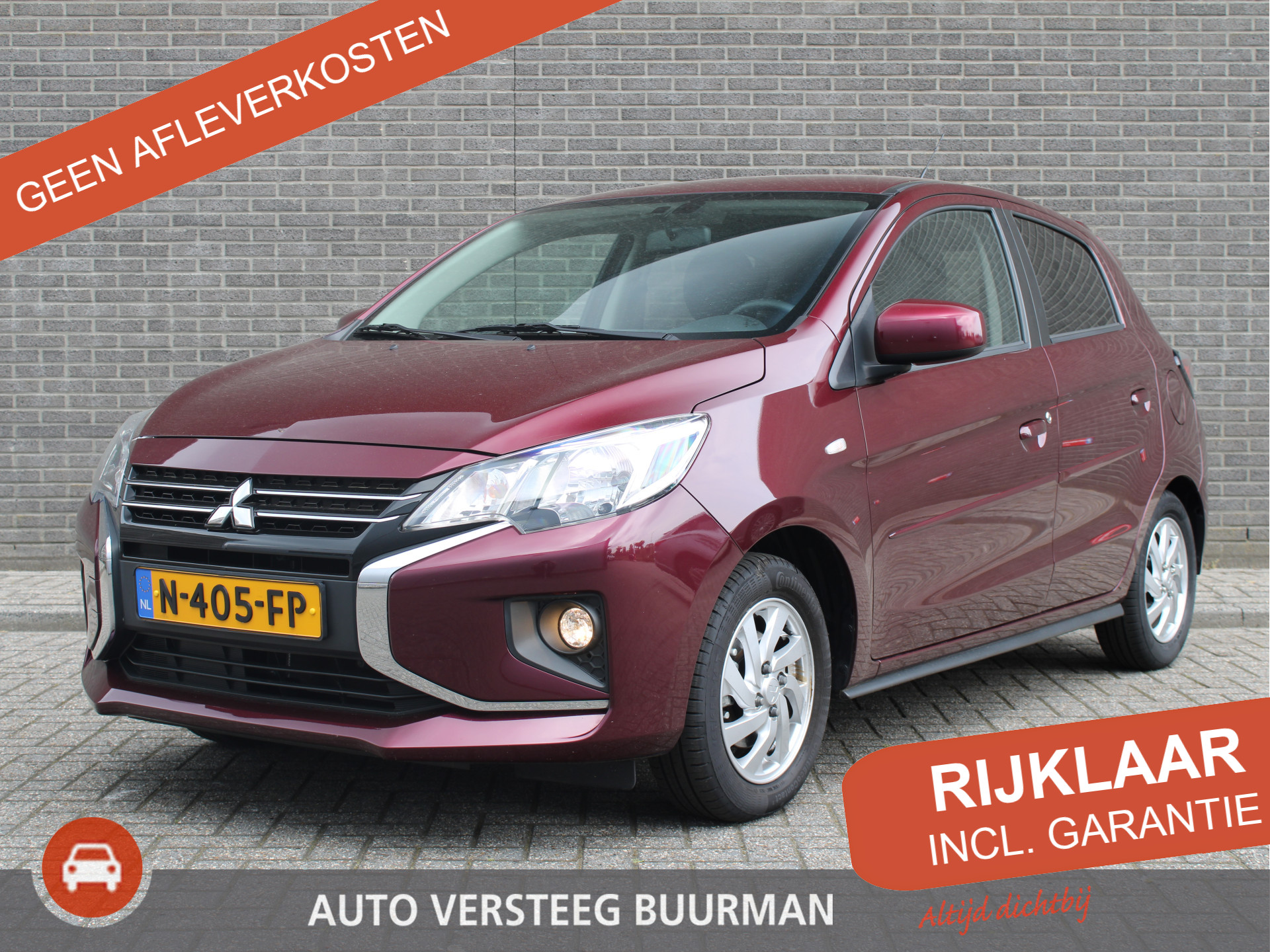 Mitsubishi Space Star 1.2 Intense Zomer- en Winterbanden, Carplay/Android Auto, Cruise Control, Achteruitrijcamera