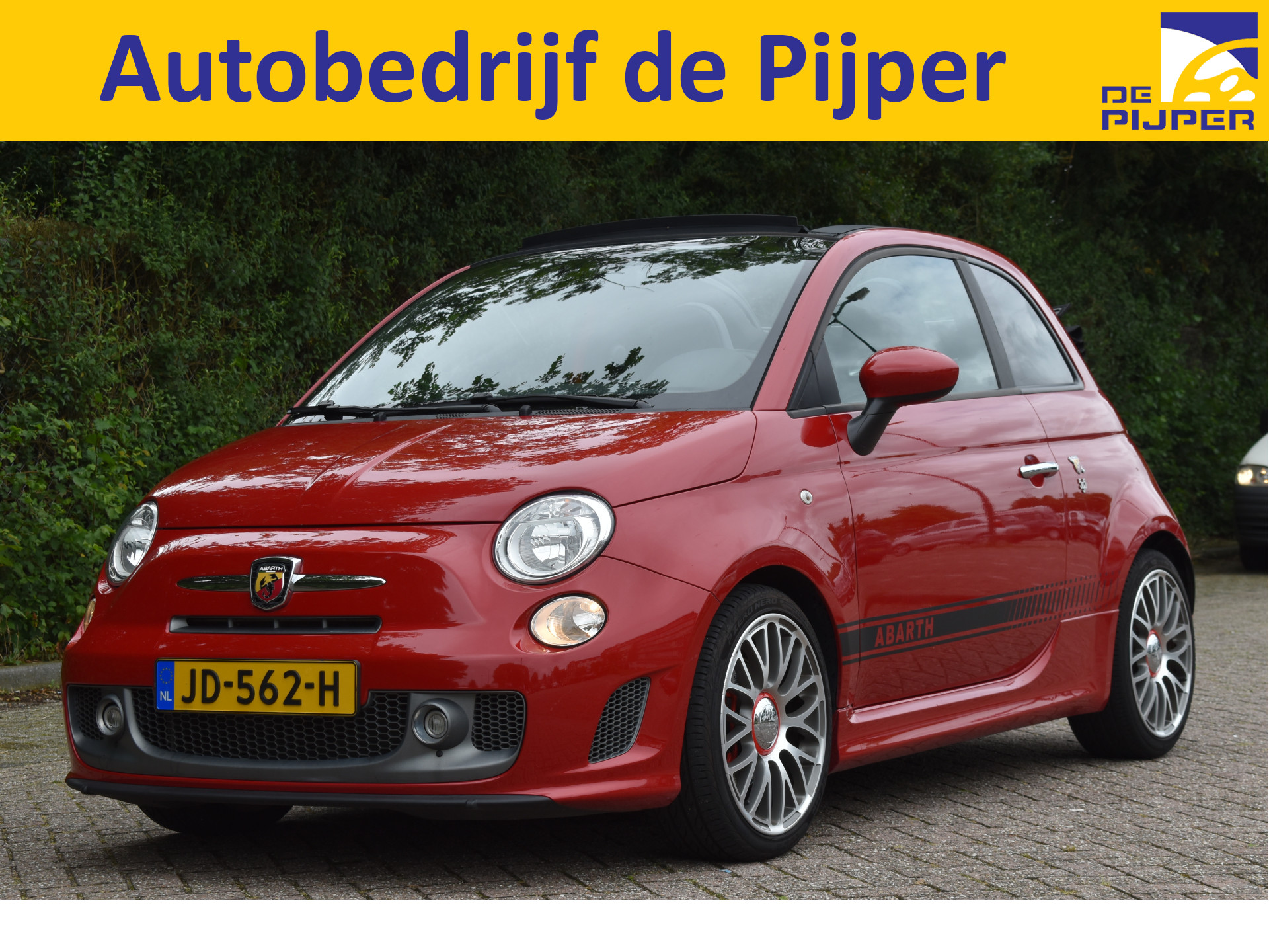 Fiat 500C 1.4 T-Jet Abarth Custom 595 Turismo | NL-Auto | Lederen sportstoelen | Climate Control | Digitale tellers | 17" | NAP