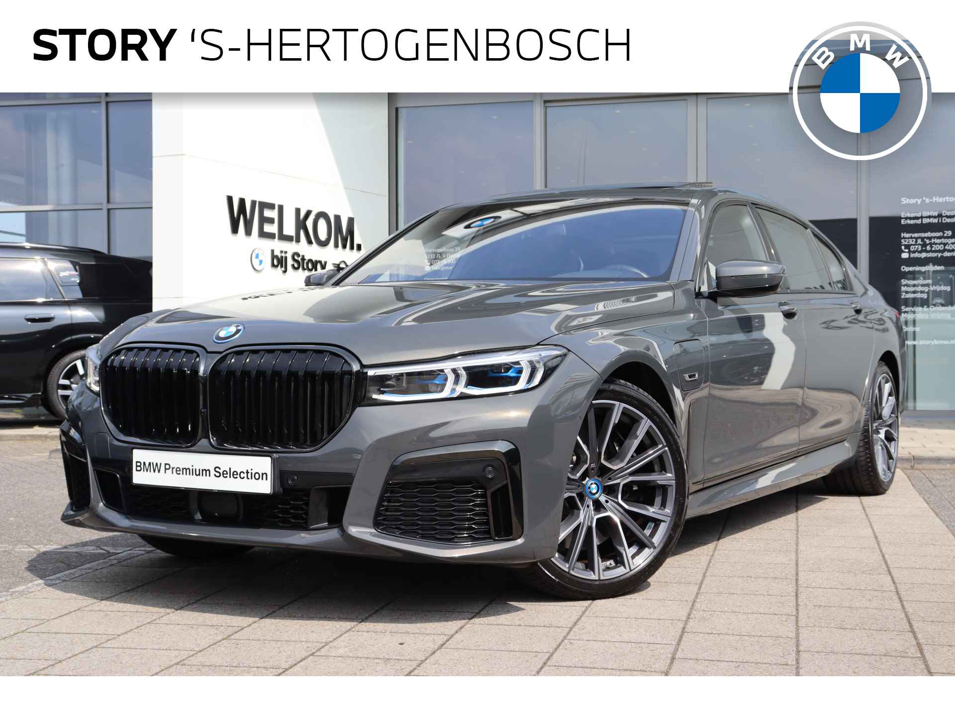 BMW 7 Serie 745Le High Executive M Sport Automaat / Schuif-kanteldak / Active Steering / Laserlight / Soft Close / Parking Assistant / Harman Kardon / Head-Up / Live Cockpit Professional - 1/33