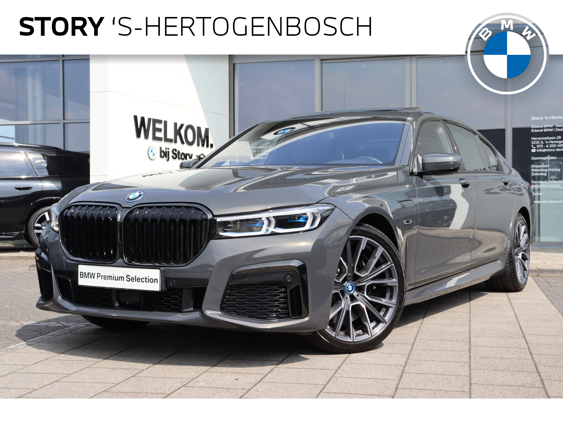 BMW 7 Serie 745Le High Executive M Sport Automaat / Schuif-kanteldak / Active Steering / Laserlight / Soft Close / Parking Assistant / Harman Kardon / Head-Up / Live Cockpit Professional