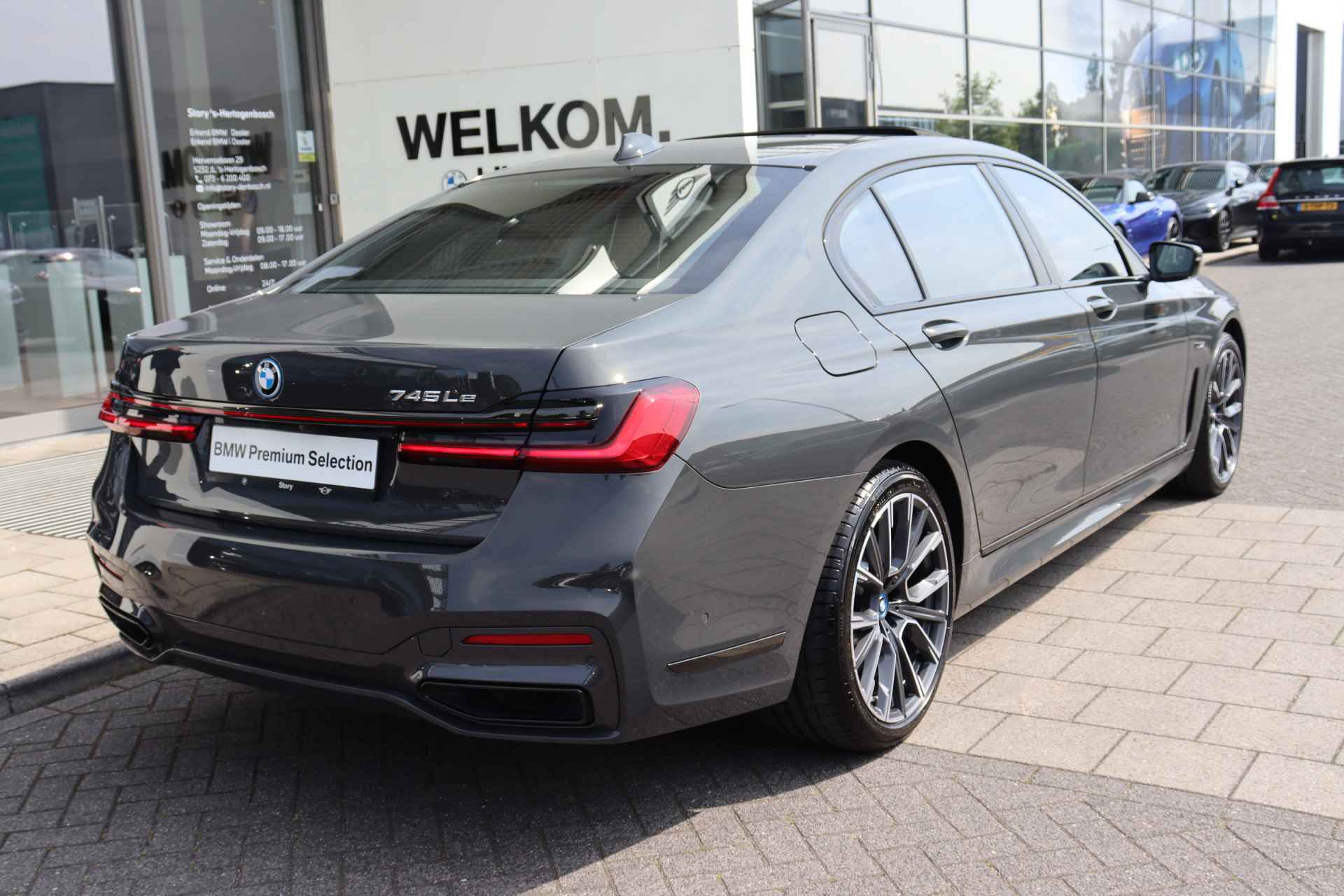 BMW 7 Serie 745Le High Executive M Sport Automaat / Schuif-kanteldak / Active Steering / Laserlight / Soft Close / Parking Assistant / Harman Kardon / Head-Up / Live Cockpit Professional - 9/33